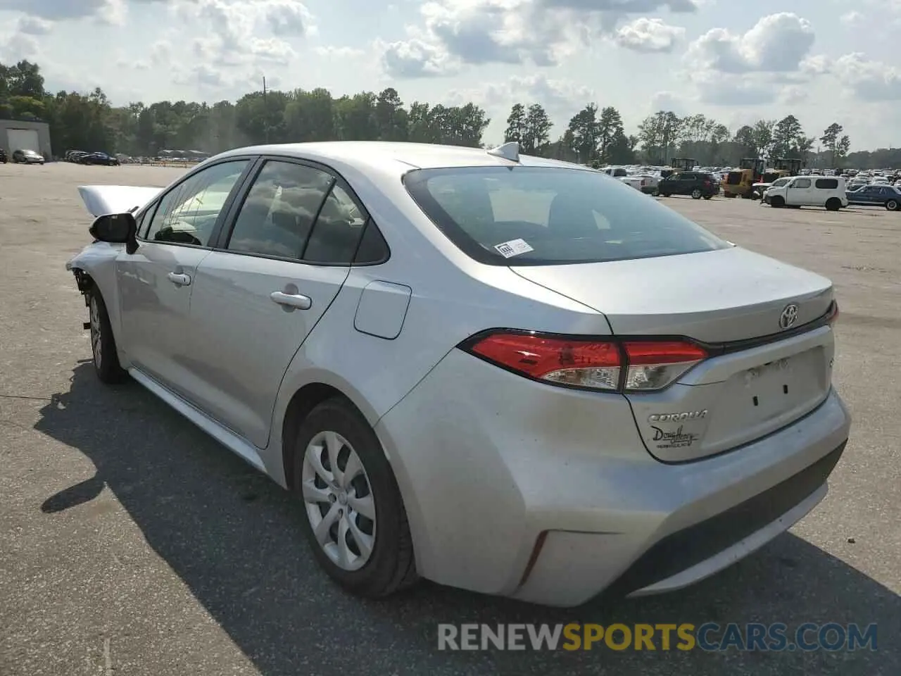 3 fotografías del automóvil dañado JTDEPMAEXMJ124215 TOYOTA COROLLA 2021
