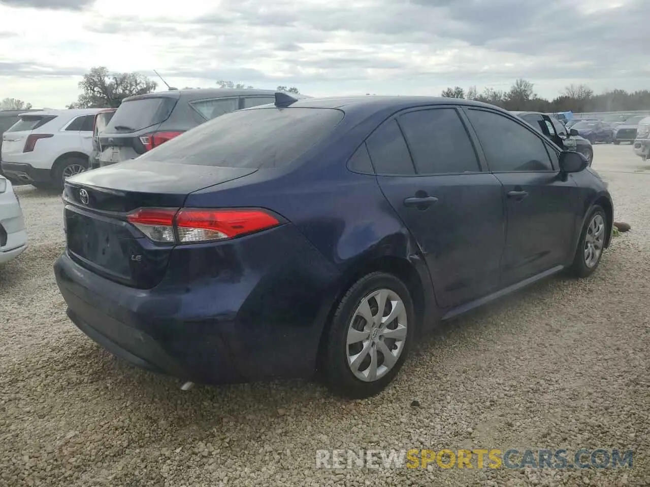 3 fotografías del automóvil dañado JTDEPMAEXMJ127048 TOYOTA COROLLA 2021
