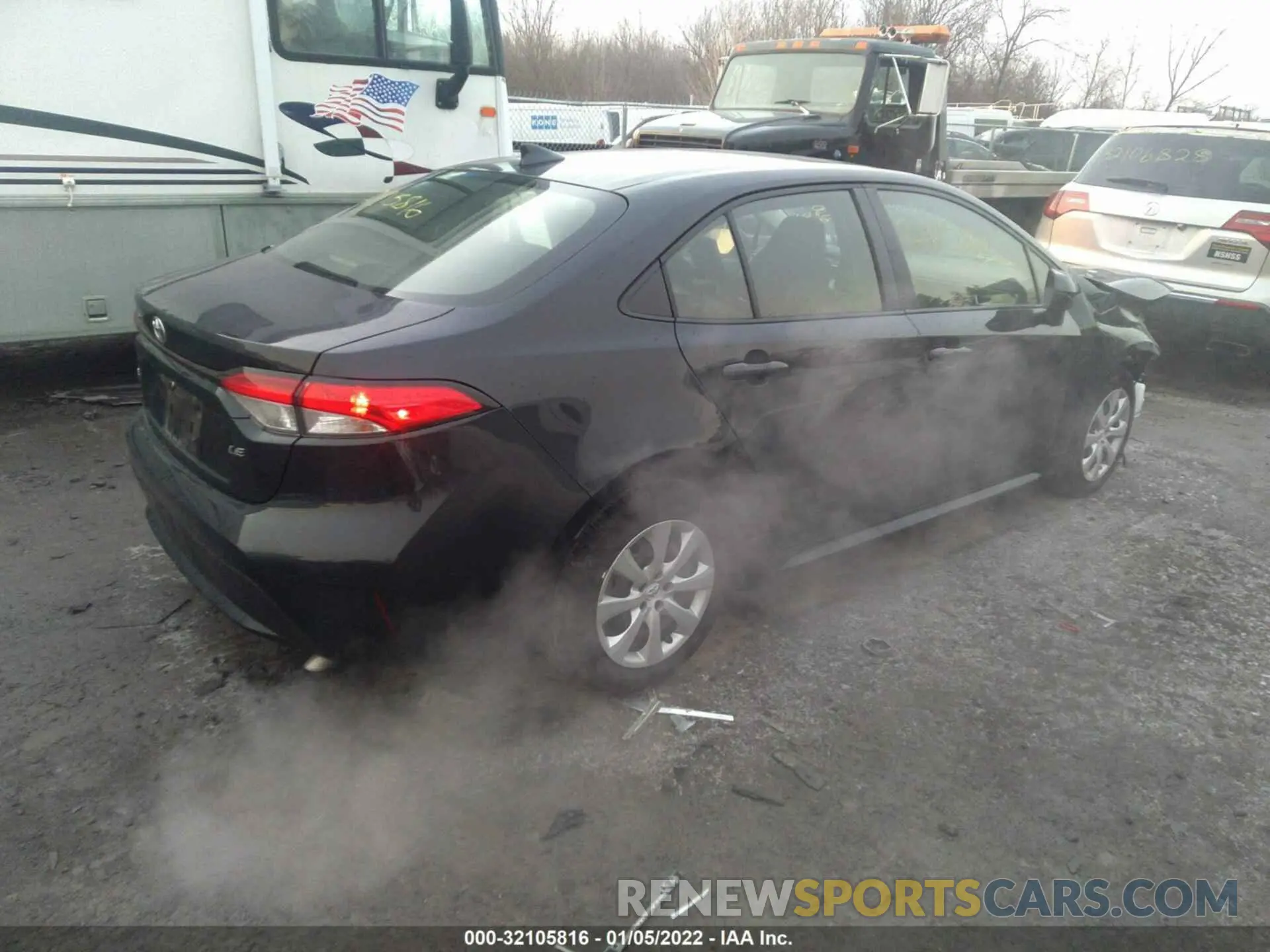 4 fotografías del automóvil dañado JTDEPMAEXMJ128894 TOYOTA COROLLA 2021