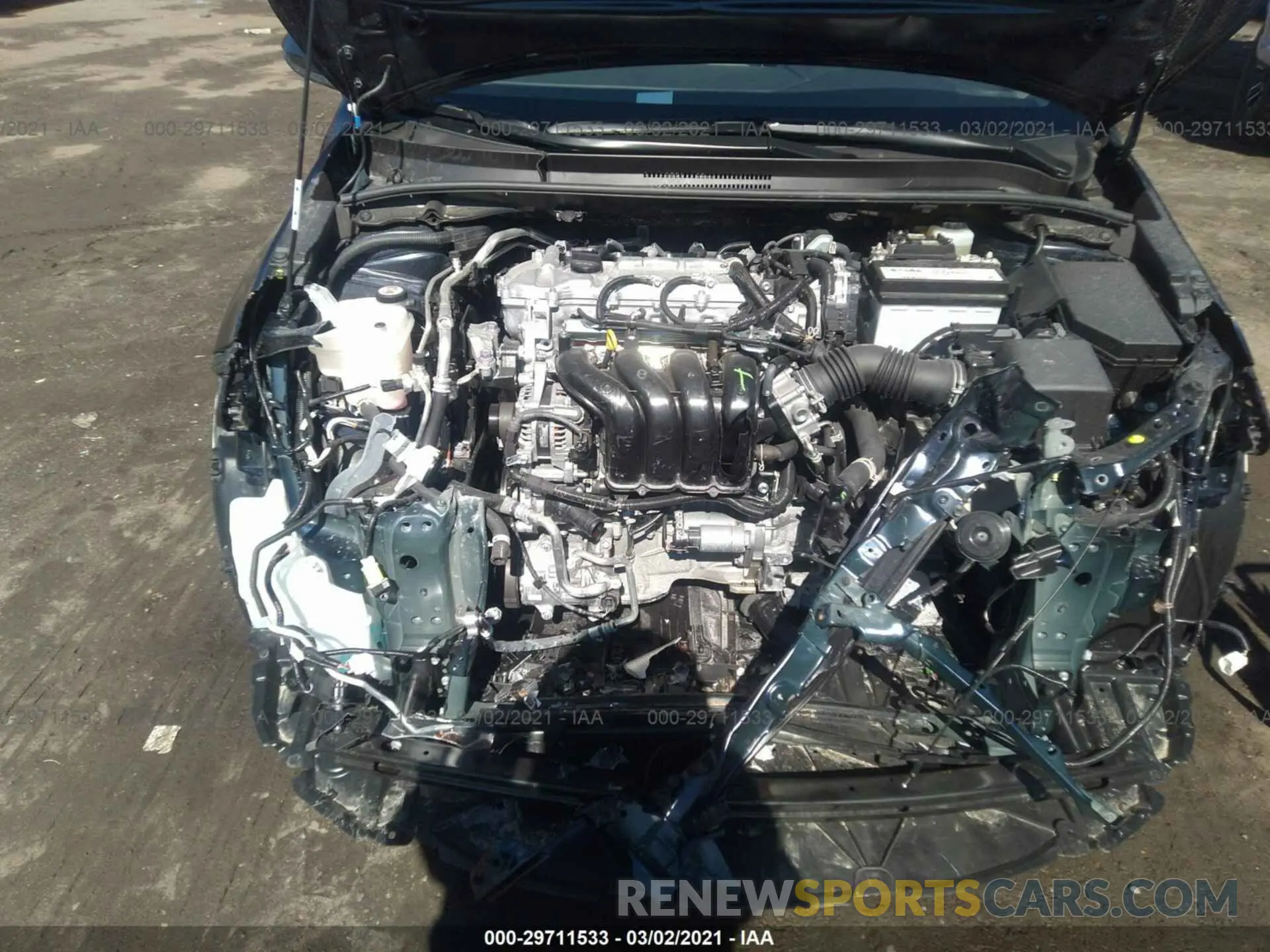 10 fotografías del automóvil dañado JTDEPMAEXMJ136011 TOYOTA COROLLA 2021