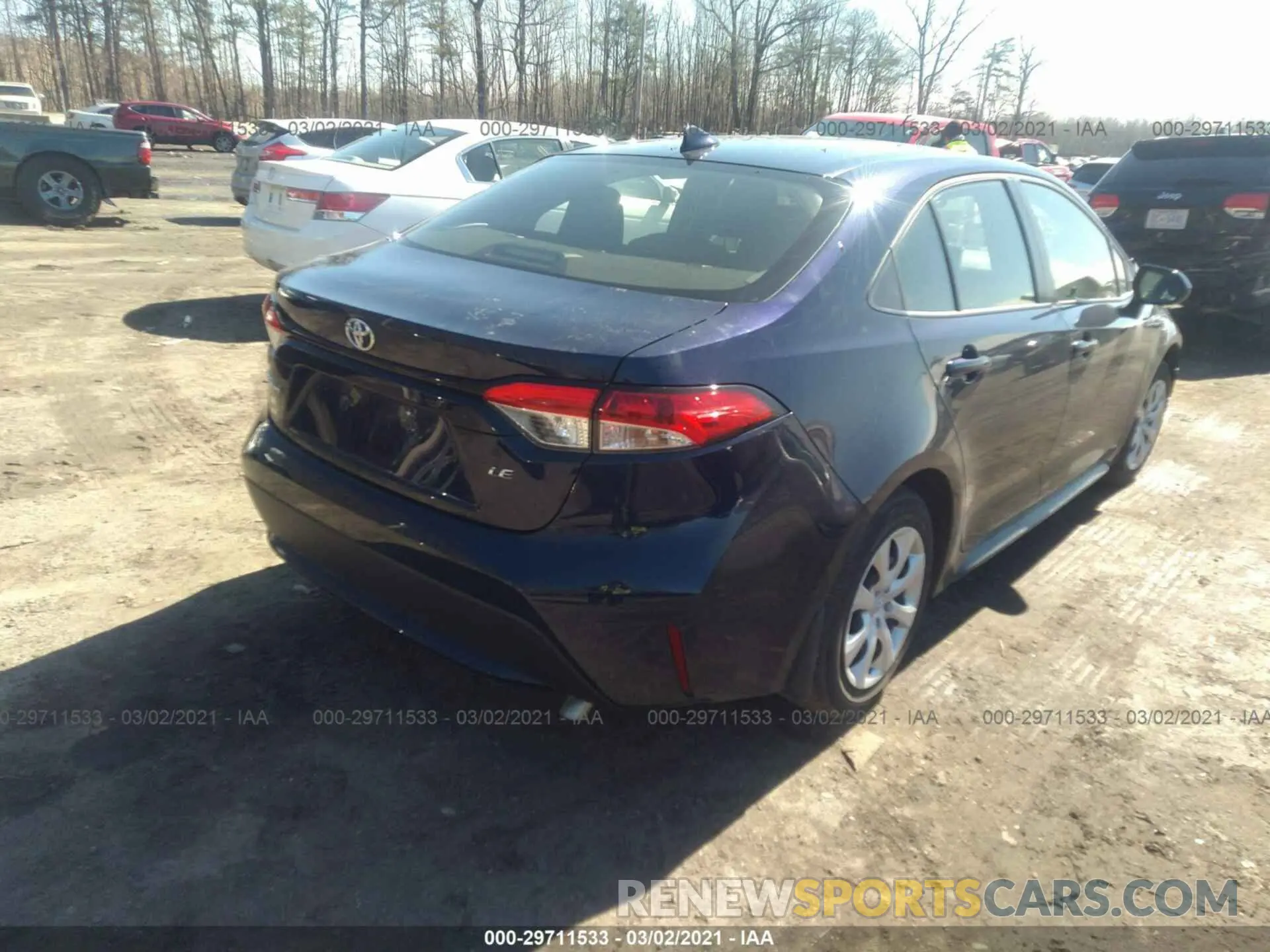 4 fotografías del automóvil dañado JTDEPMAEXMJ136011 TOYOTA COROLLA 2021