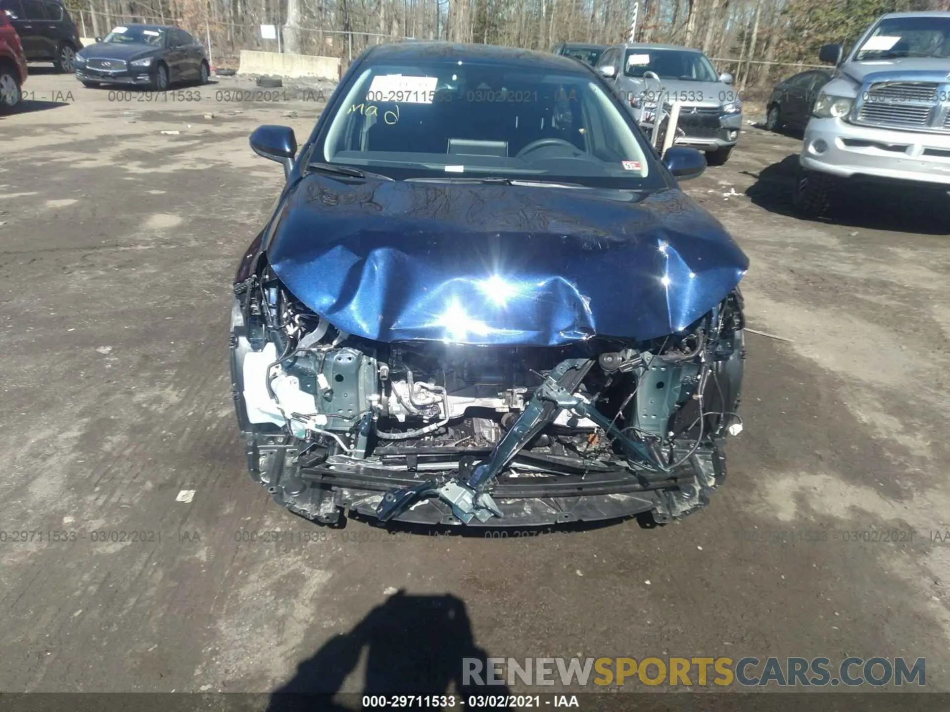 6 fotografías del automóvil dañado JTDEPMAEXMJ136011 TOYOTA COROLLA 2021