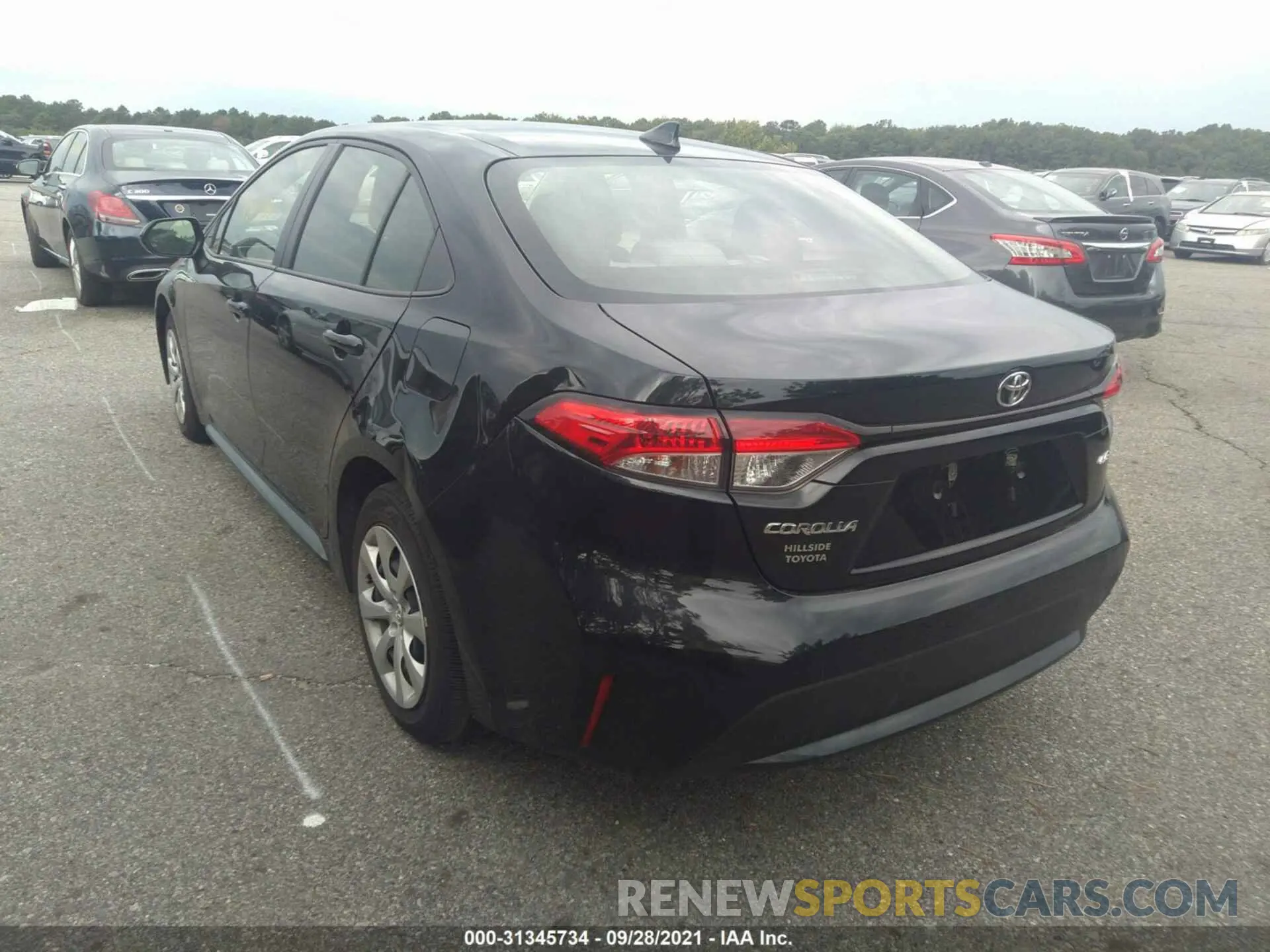 3 fotografías del automóvil dañado JTDEPMAEXMJ136140 TOYOTA COROLLA 2021