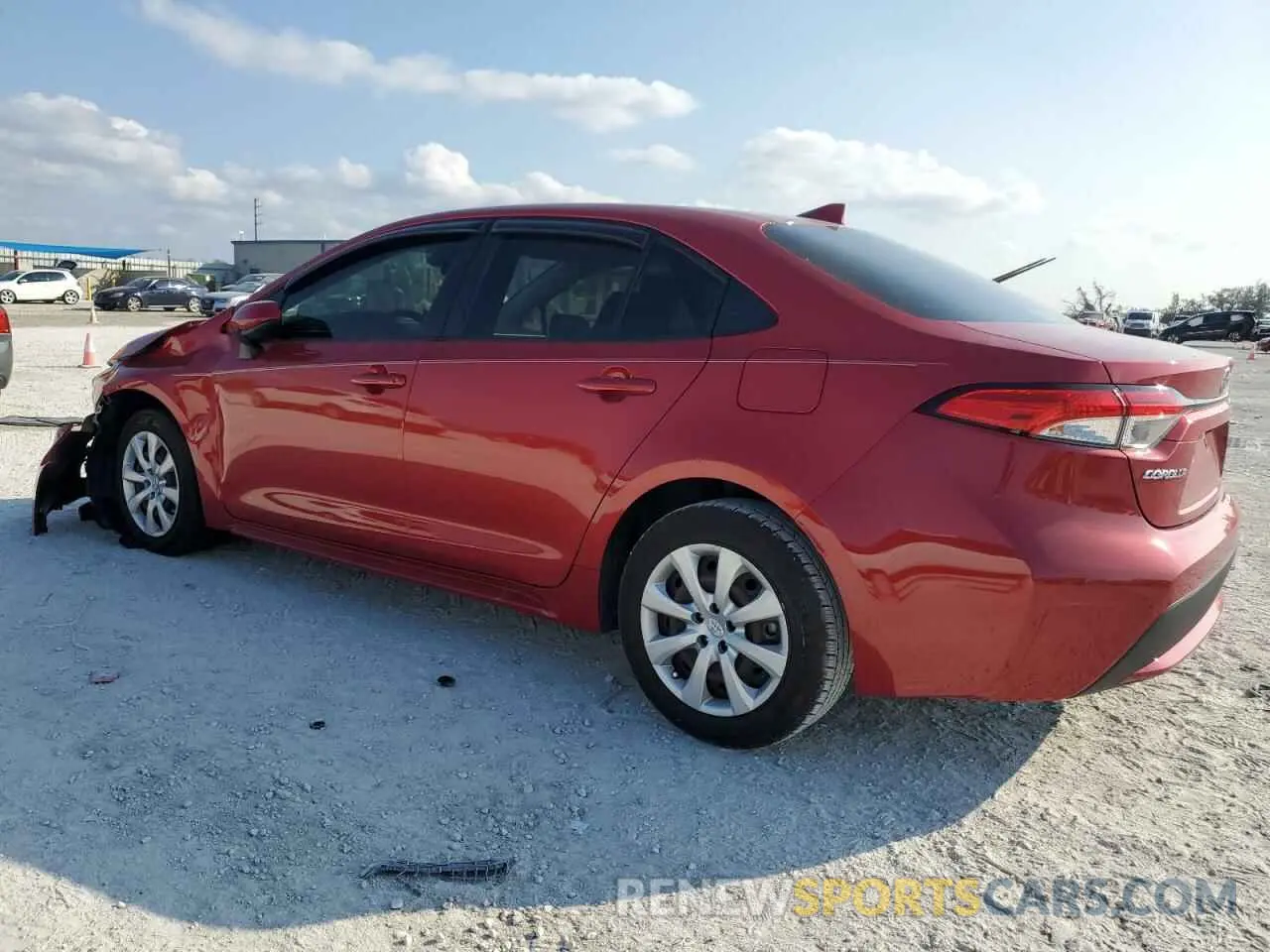 2 fotografías del automóvil dañado JTDEPMAEXMJ141497 TOYOTA COROLLA 2021
