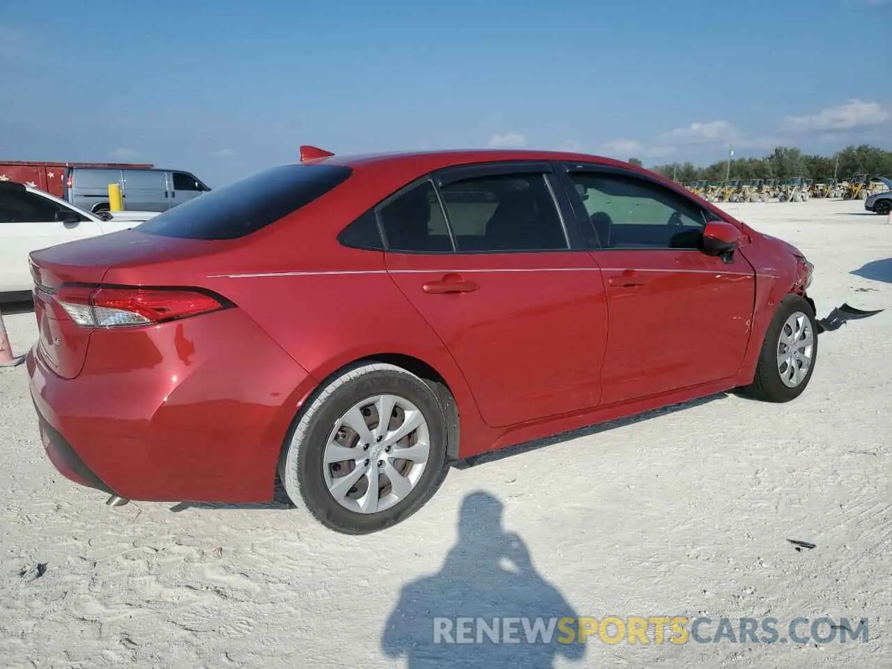 3 fotografías del automóvil dañado JTDEPMAEXMJ141497 TOYOTA COROLLA 2021