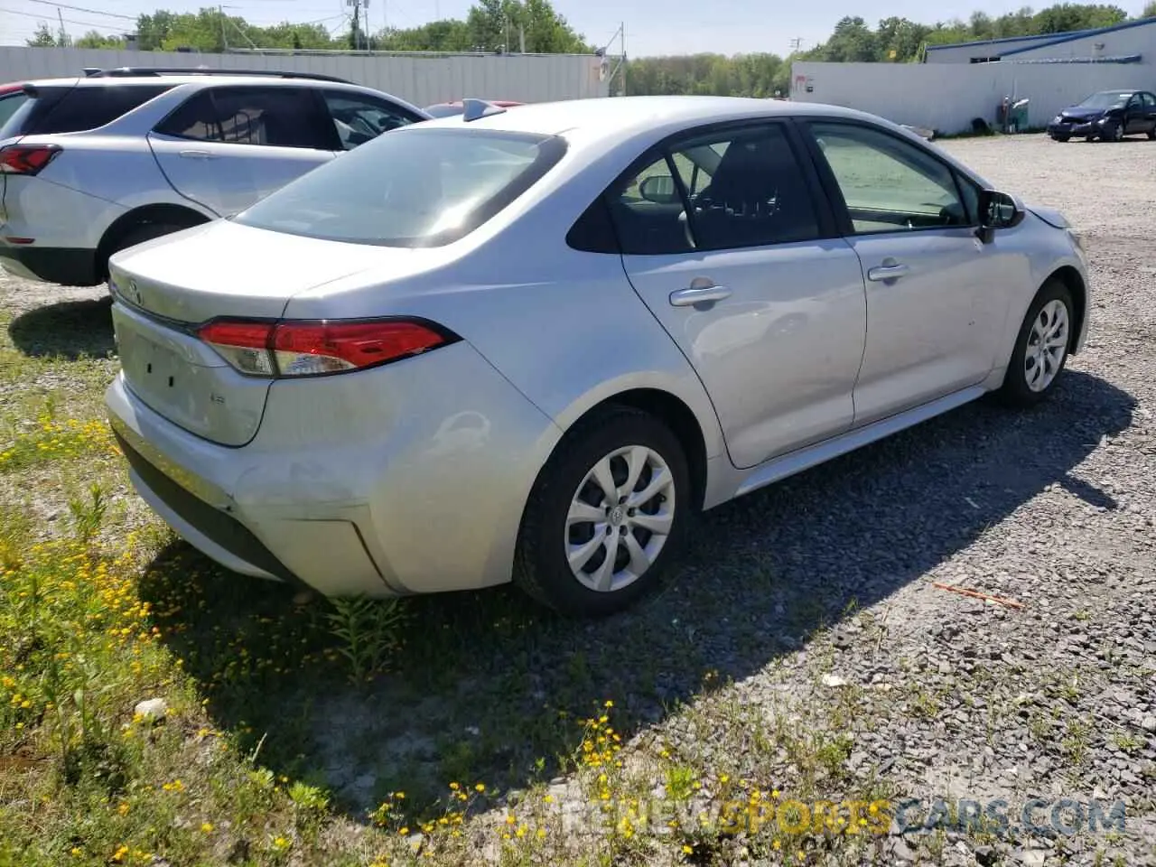 4 fotografías del automóvil dañado JTDEPMAEXMJ146831 TOYOTA COROLLA 2021