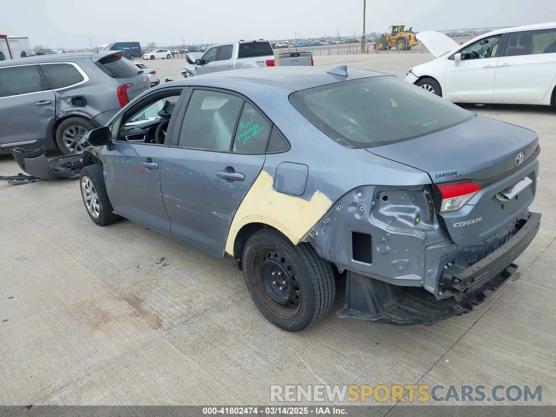 3 fotografías del automóvil dañado JTDEPMAEXMJ151592 TOYOTA COROLLA 2021