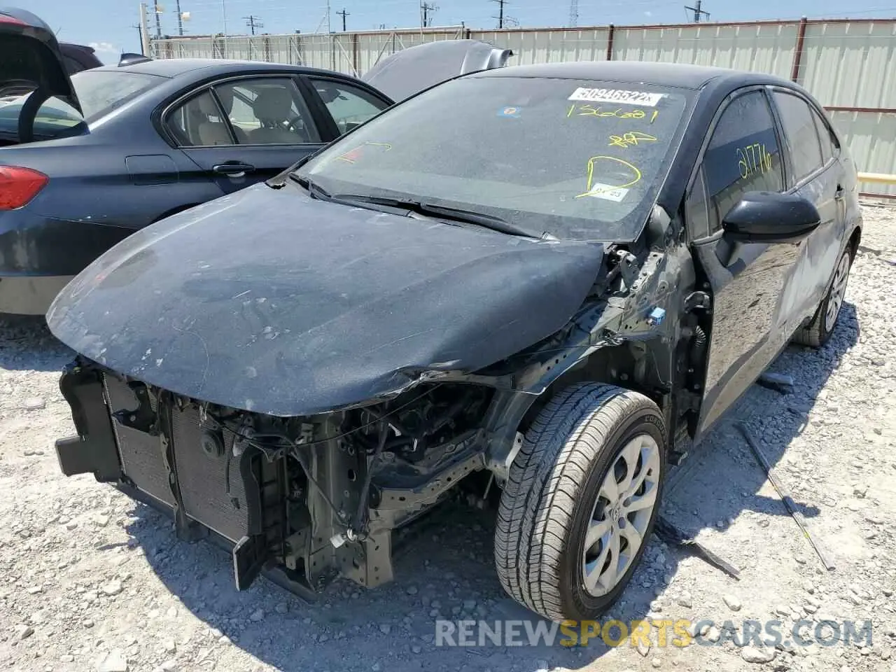 2 fotografías del automóvil dañado JTDEPMAEXMJ156601 TOYOTA COROLLA 2021