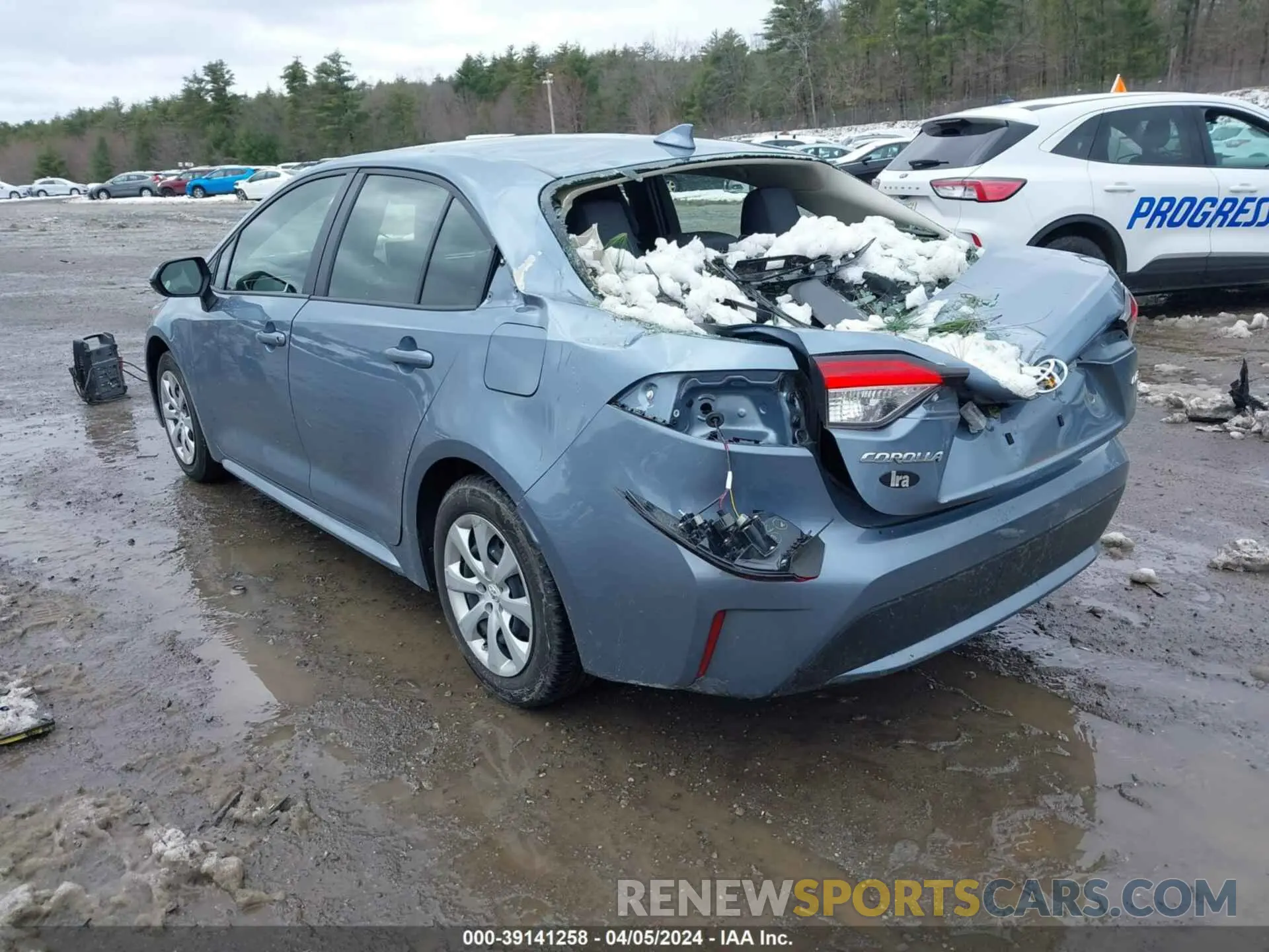 3 fotografías del automóvil dañado JTDEPMAEXMJ165007 TOYOTA COROLLA 2021