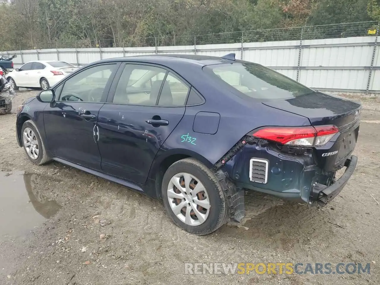 2 fotografías del automóvil dañado JTDEPMAEXMJ168389 TOYOTA COROLLA 2021