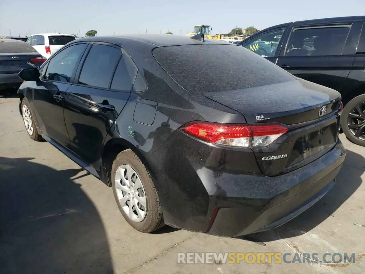 3 fotografías del automóvil dañado JTDEPMAEXMJ170093 TOYOTA COROLLA 2021