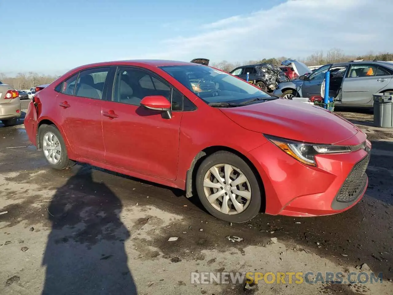 4 fotografías del automóvil dañado JTDEPMAEXMJ173222 TOYOTA COROLLA 2021