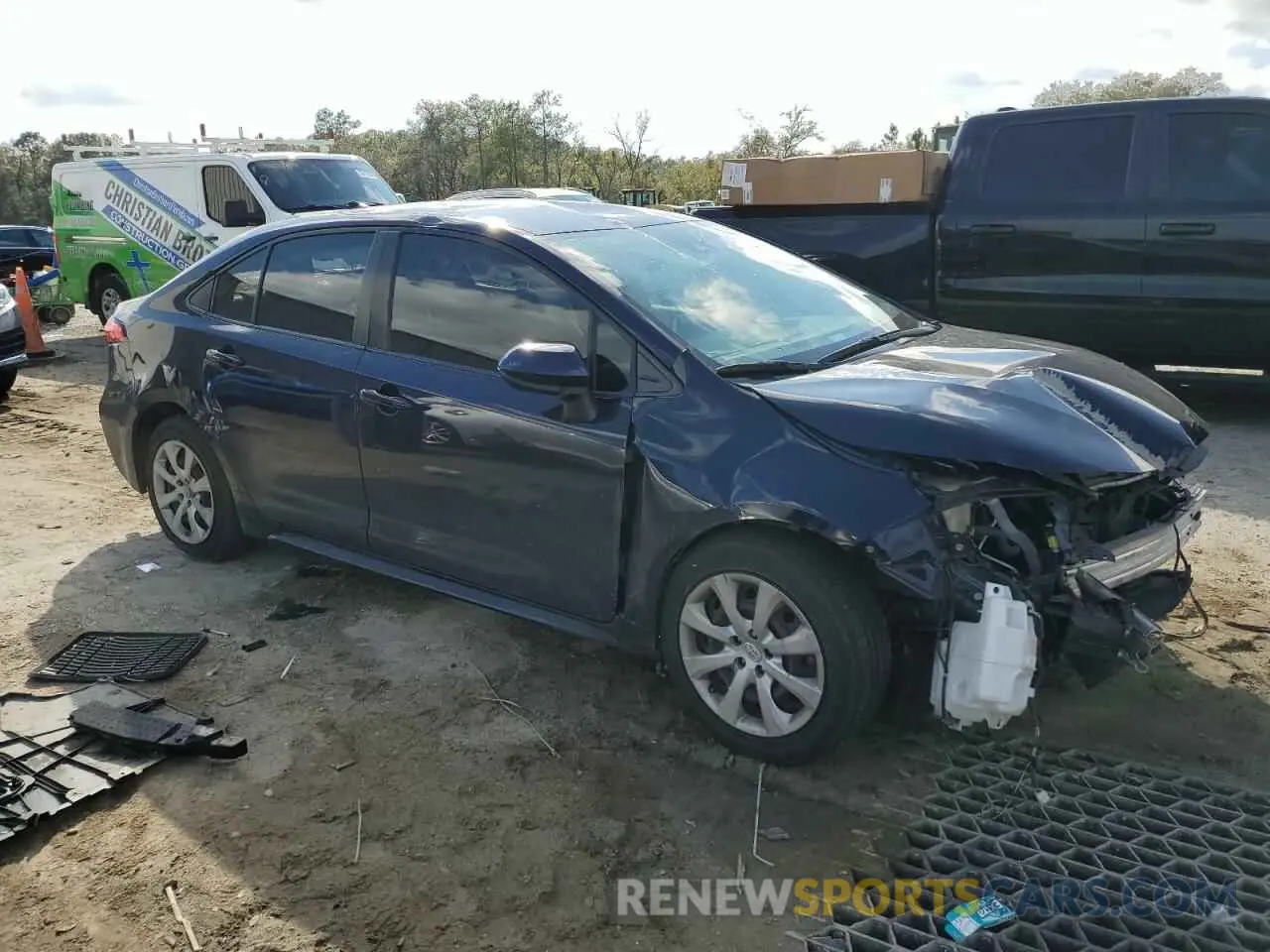 4 fotografías del automóvil dañado JTDEPMAEXMJ176427 TOYOTA COROLLA 2021