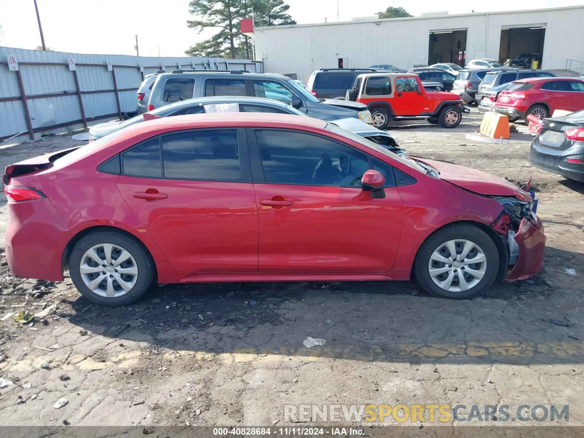 14 fotografías del automóvil dañado JTDEPMAEXMJ182213 TOYOTA COROLLA 2021