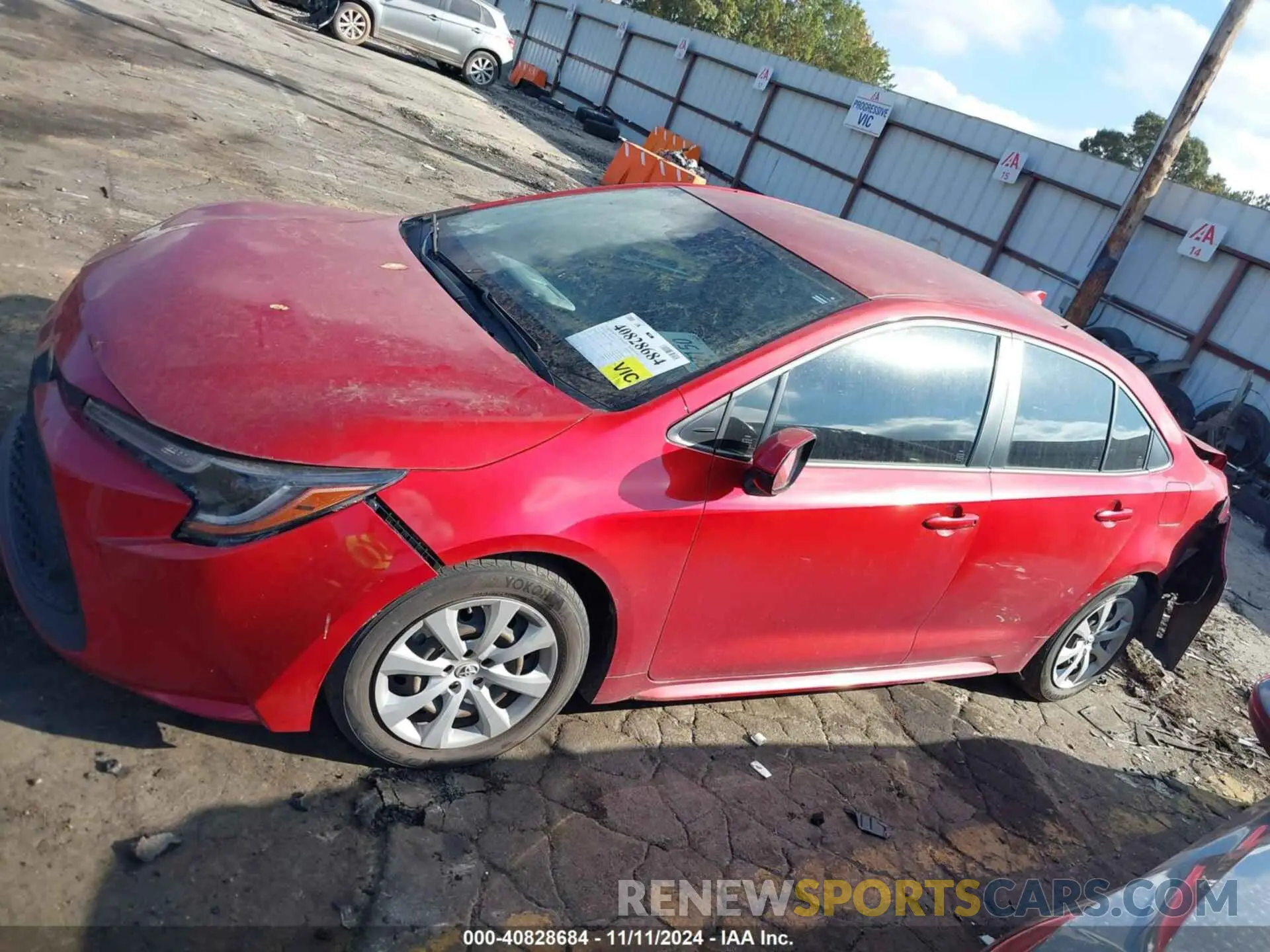 15 fotografías del automóvil dañado JTDEPMAEXMJ182213 TOYOTA COROLLA 2021