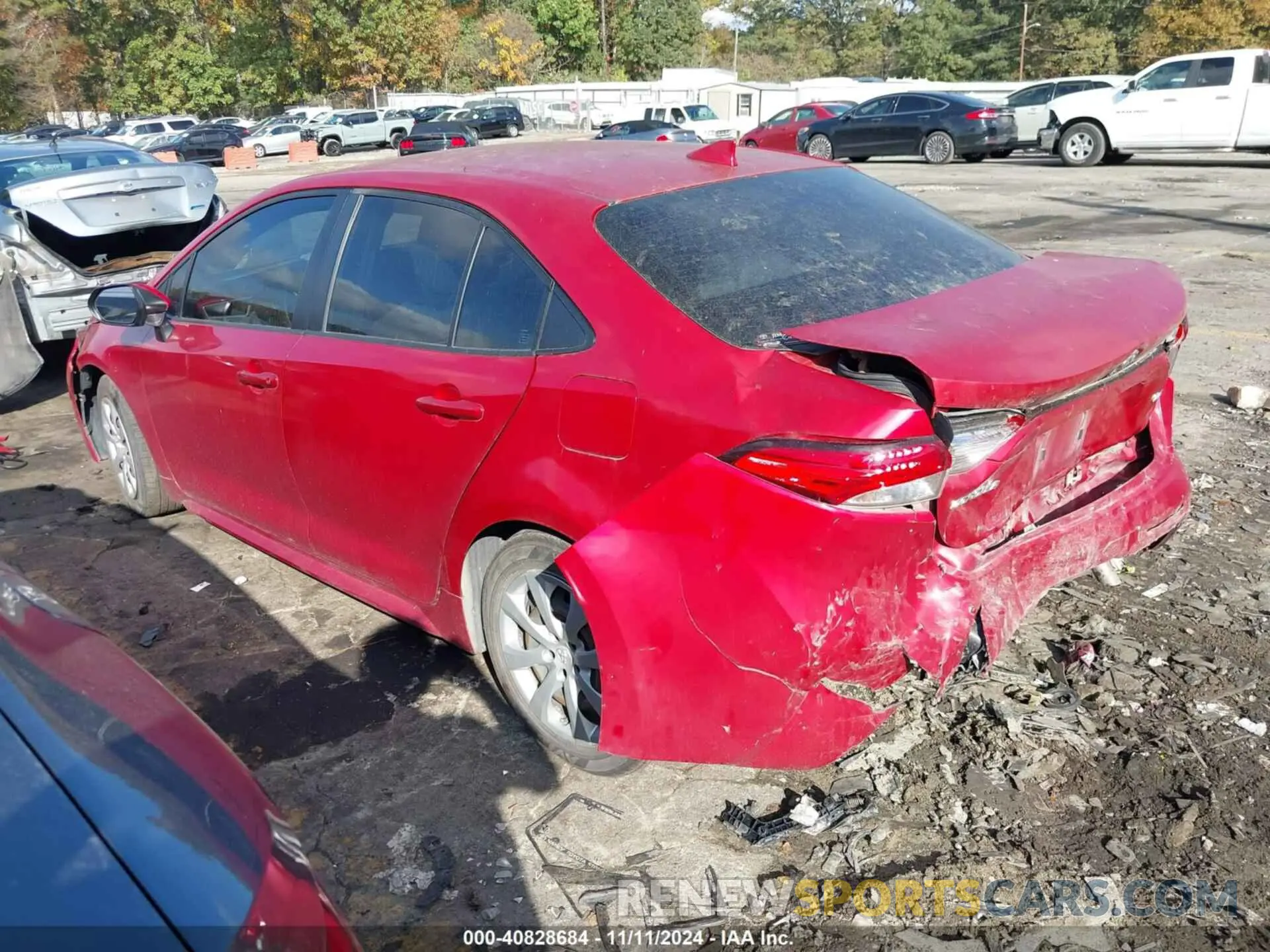 3 fotografías del automóvil dañado JTDEPMAEXMJ182213 TOYOTA COROLLA 2021