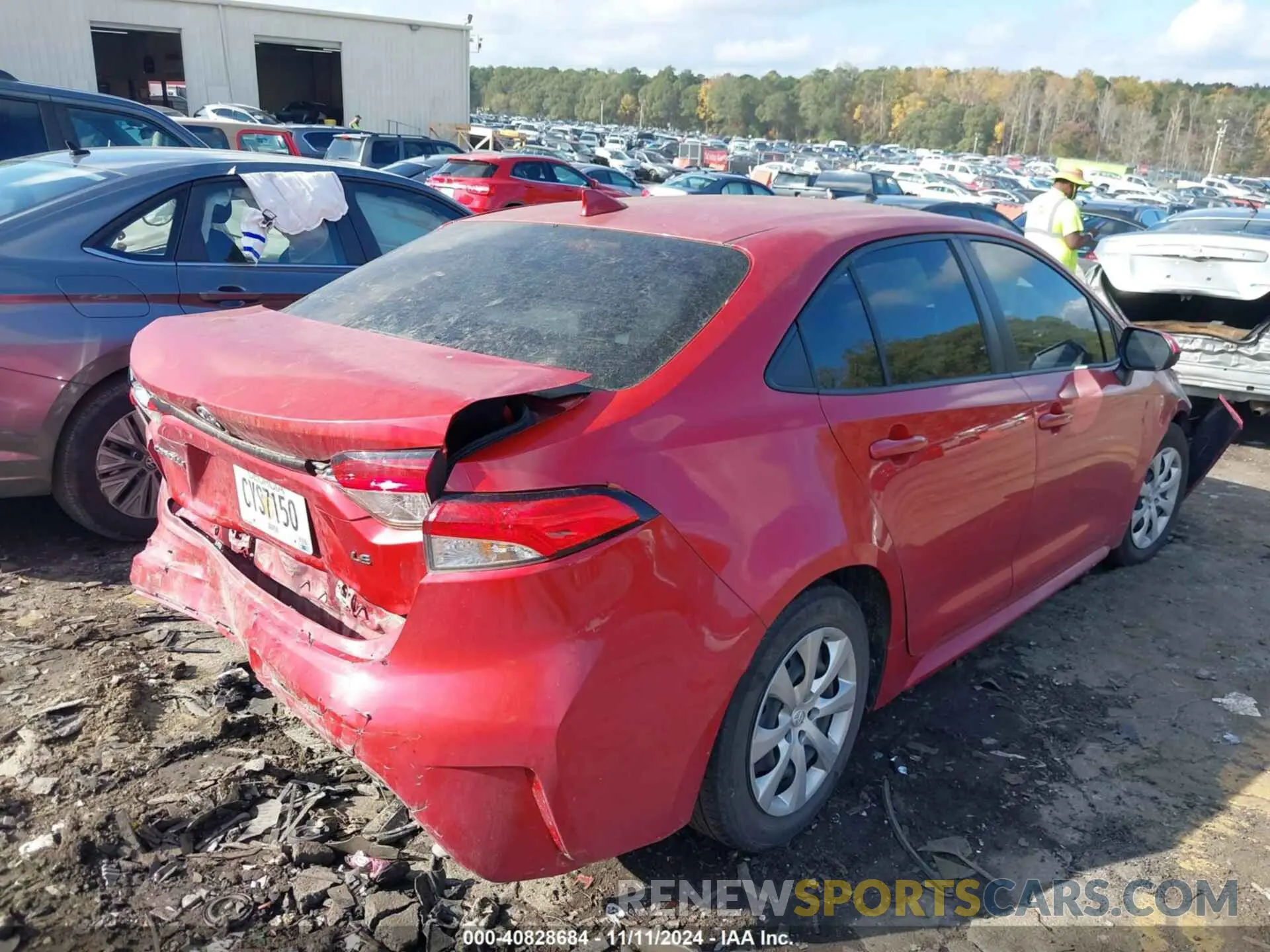 4 fotografías del automóvil dañado JTDEPMAEXMJ182213 TOYOTA COROLLA 2021