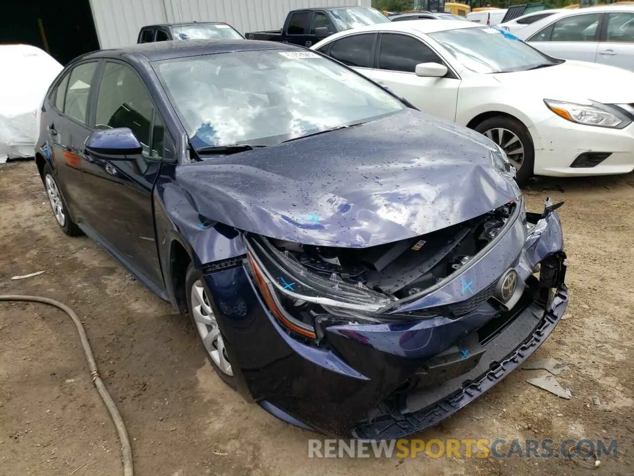 1 fotografías del automóvil dañado JTDEPMAEXMJ183054 TOYOTA COROLLA 2021