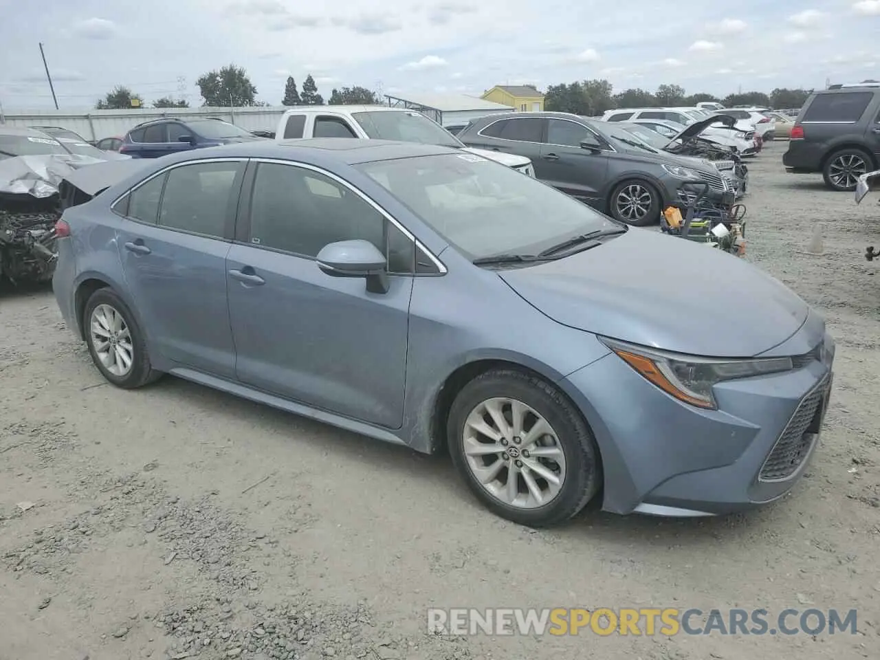4 fotografías del automóvil dañado JTDFPMAE0MJ148138 TOYOTA COROLLA 2021