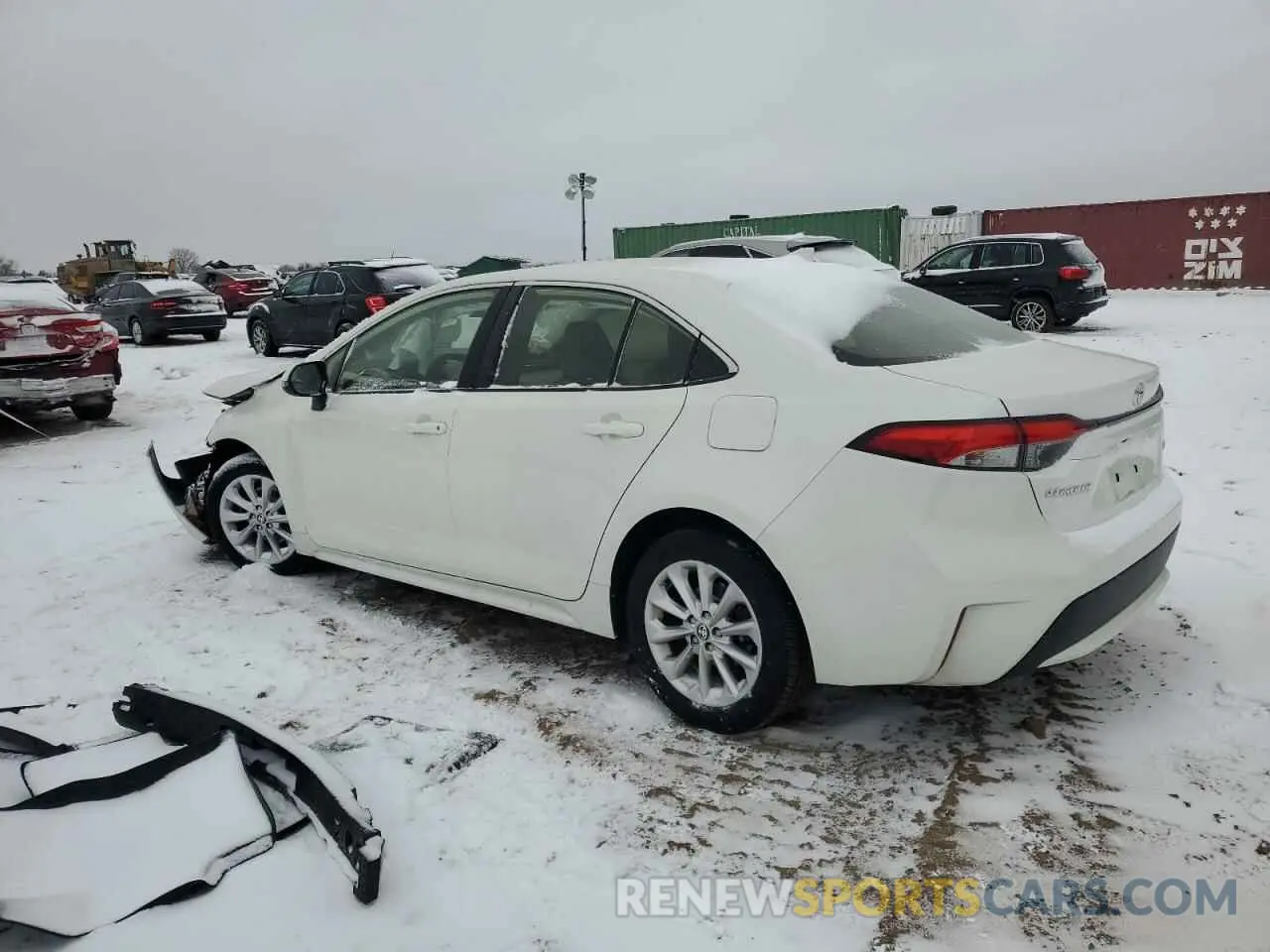 2 fotografías del automóvil dañado JTDFPMAE3MJ125551 TOYOTA COROLLA 2021