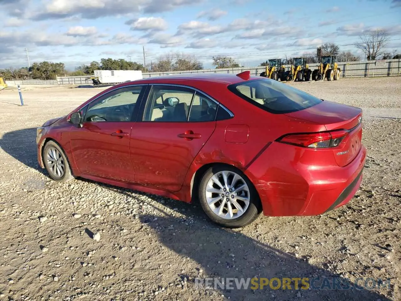 2 fotografías del automóvil dañado JTDFPMAE5MJ182348 TOYOTA COROLLA 2021