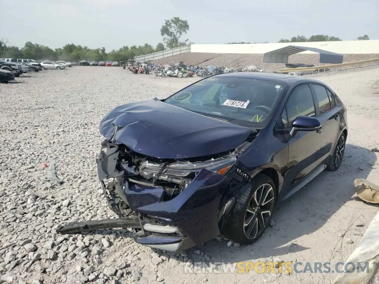 2 fotografías del automóvil dañado JTDM4MCE4NJ082093 TOYOTA COROLLA 2021