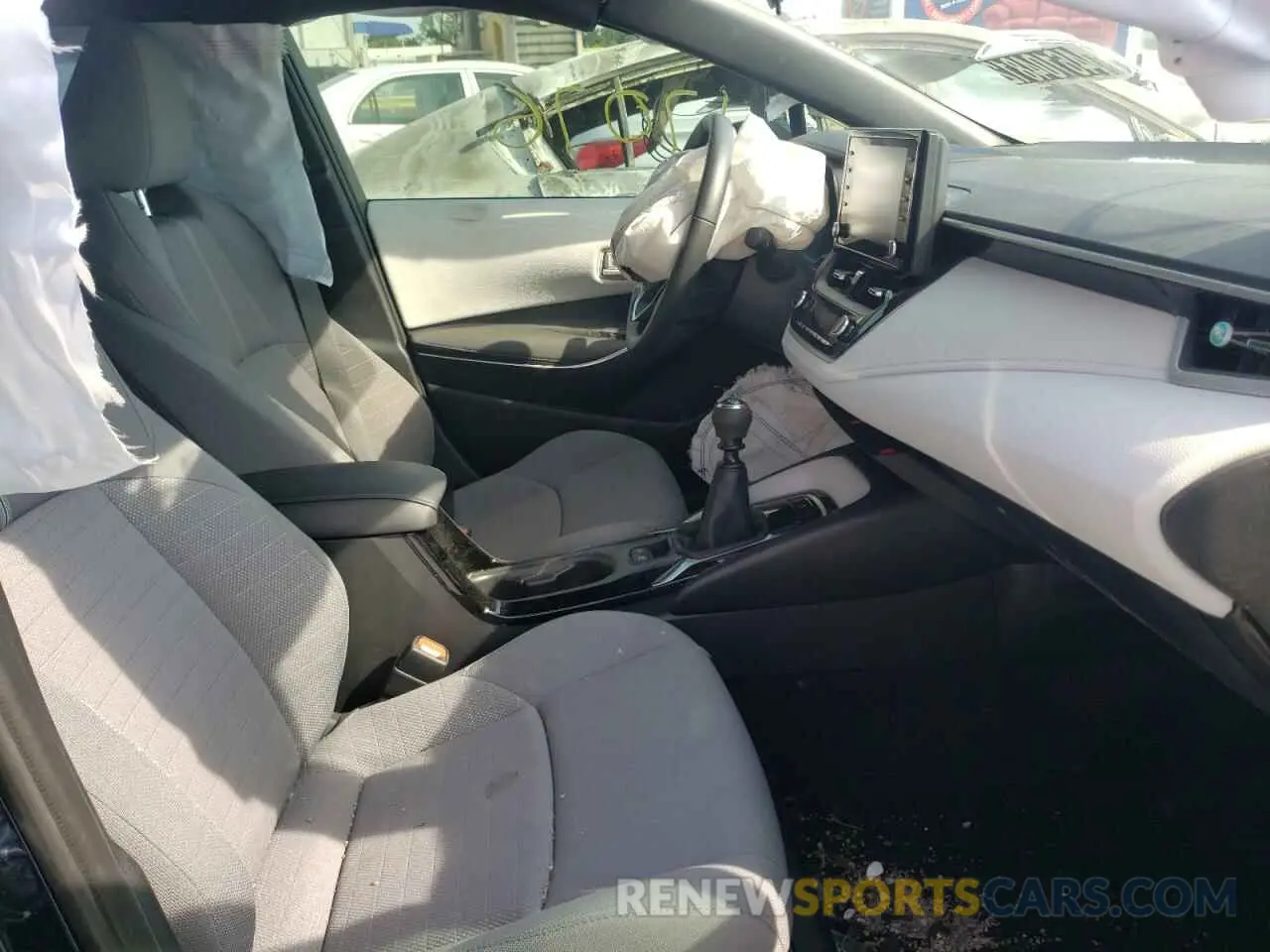 5 fotografías del automóvil dañado JTDM4MCE4NJ082093 TOYOTA COROLLA 2021