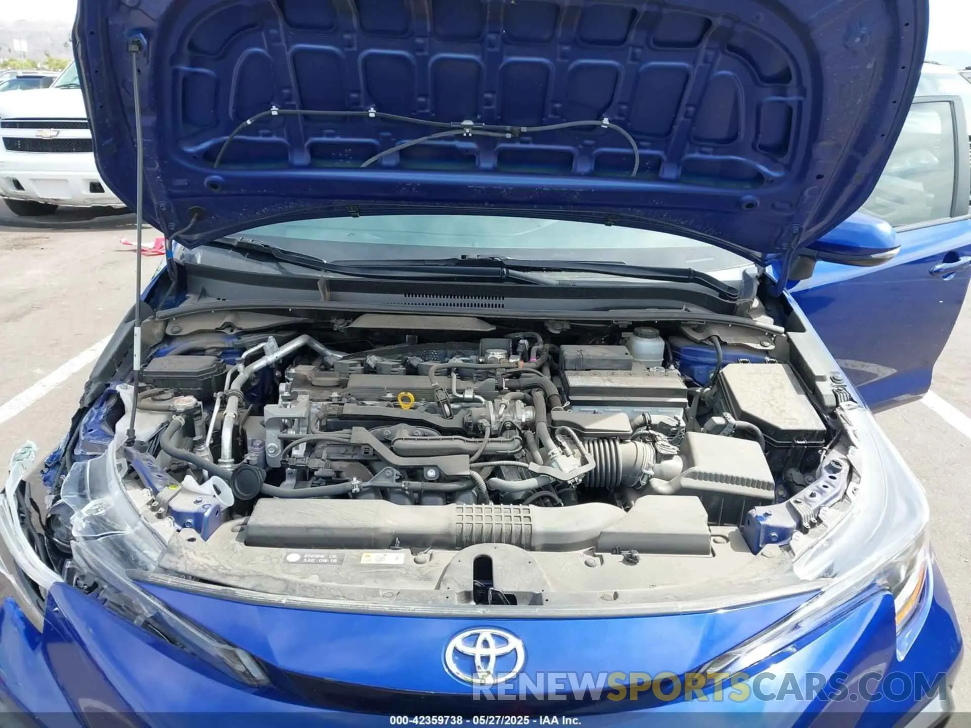 10 fotografías del automóvil dañado JTDM4MCE5MJ069898 TOYOTA COROLLA 2021
