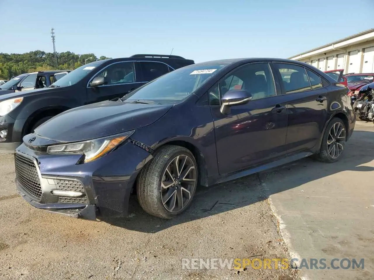 1 fotografías del automóvil dañado JTDM4MCE7MJ057154 TOYOTA COROLLA 2021