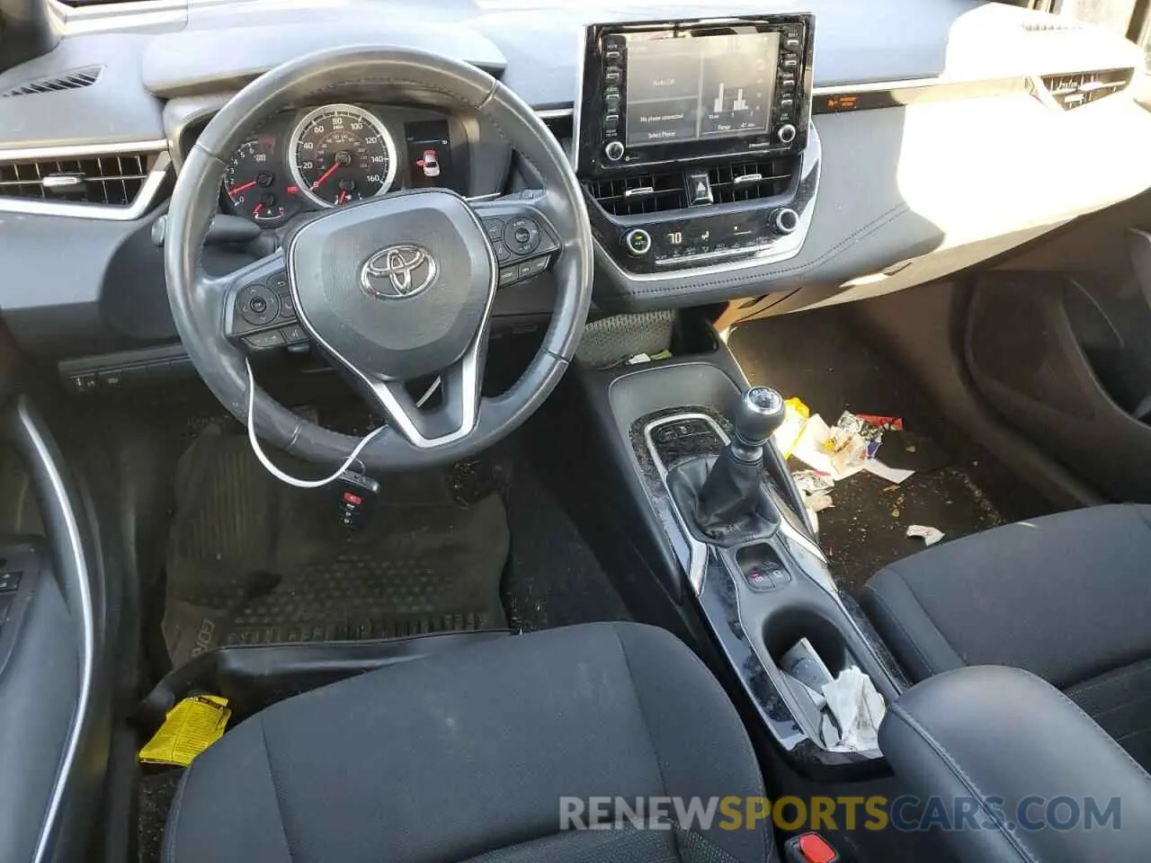 8 fotografías del automóvil dañado JTDM4MCE7MJ057154 TOYOTA COROLLA 2021