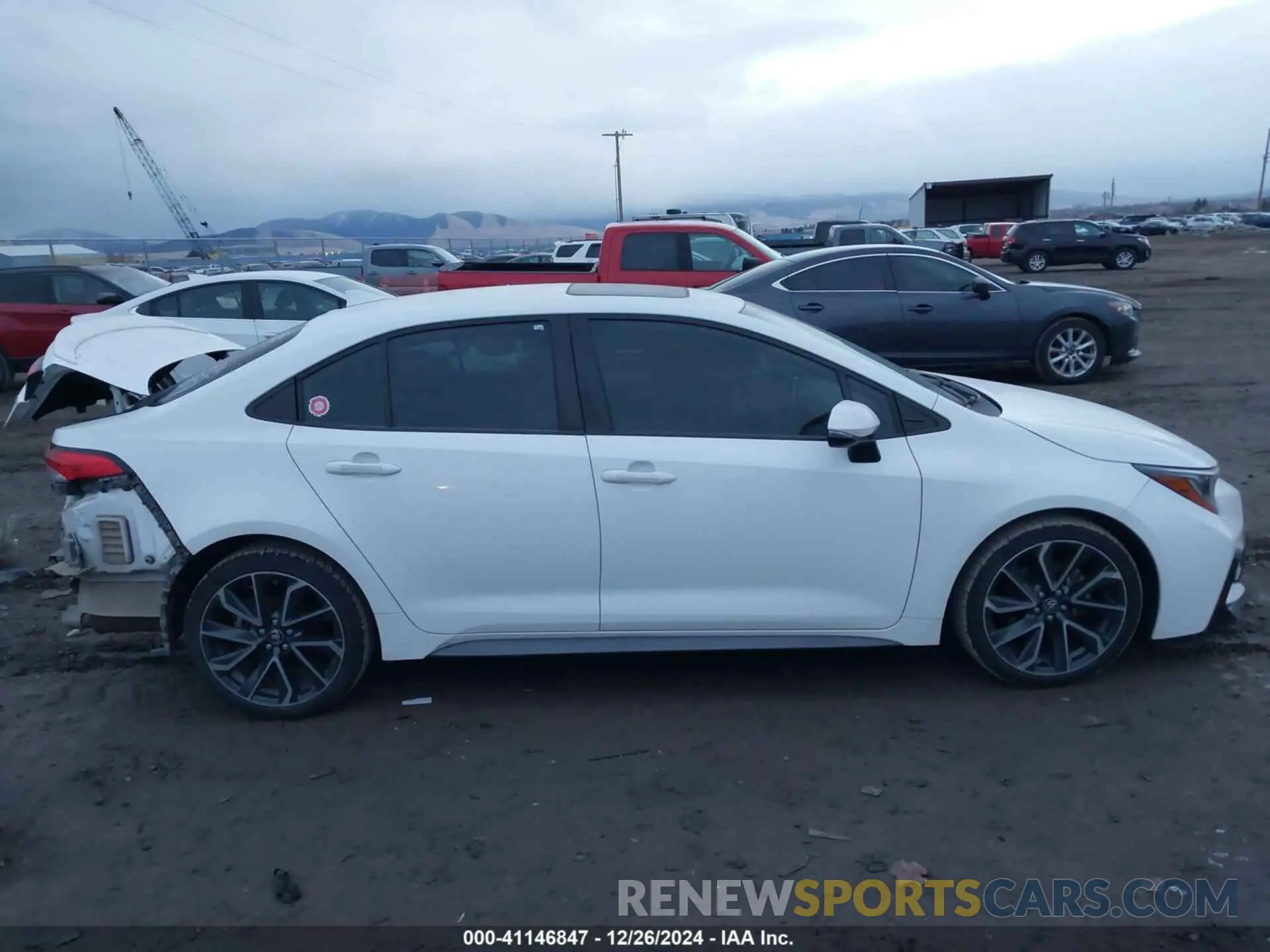 14 fotografías del automóvil dañado JTDP4MCE1MJ054246 TOYOTA COROLLA 2021