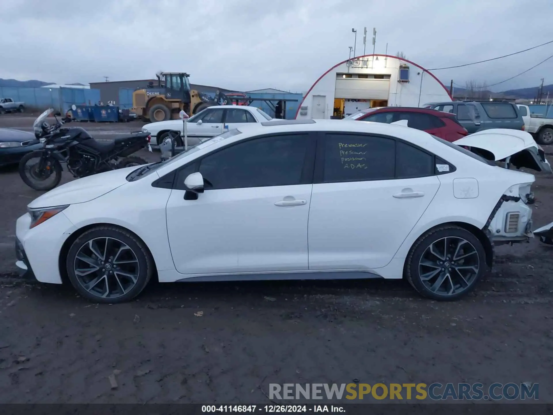15 fotografías del automóvil dañado JTDP4MCE1MJ054246 TOYOTA COROLLA 2021