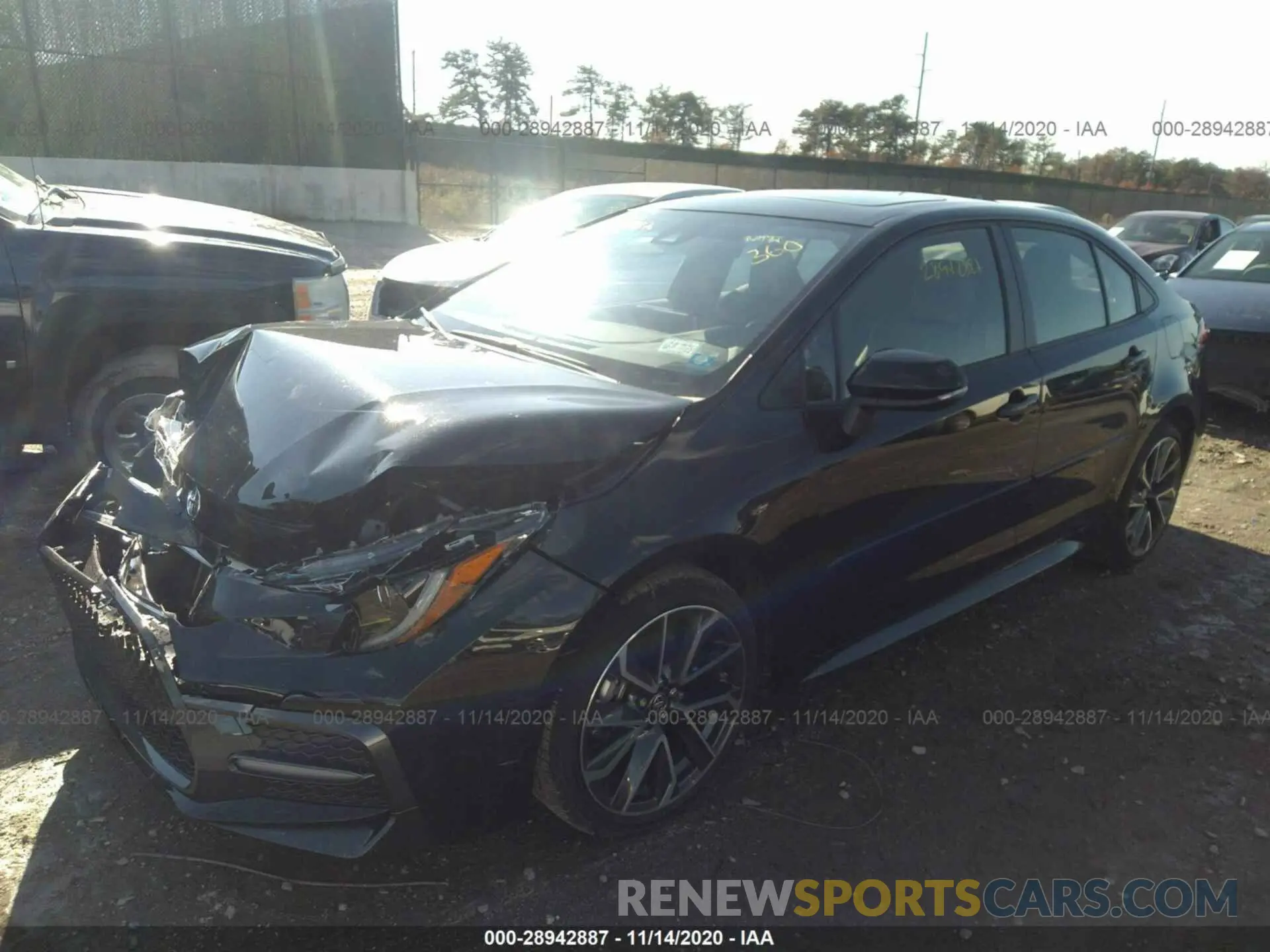 2 fotografías del automóvil dañado JTDP4MCE1MJ059673 TOYOTA COROLLA 2021