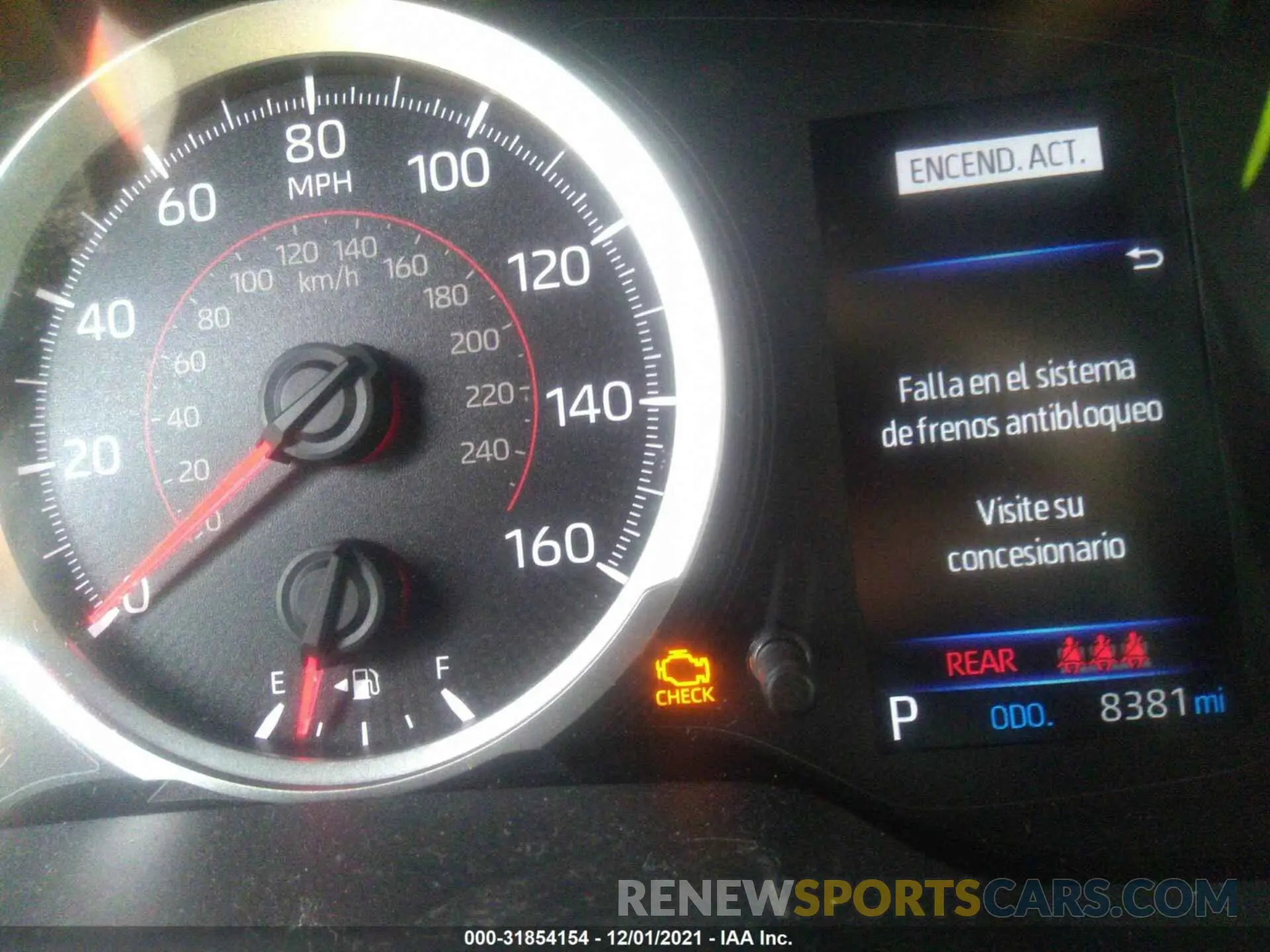 7 fotografías del automóvil dañado JTDP4MCE1MJ071015 TOYOTA COROLLA 2021