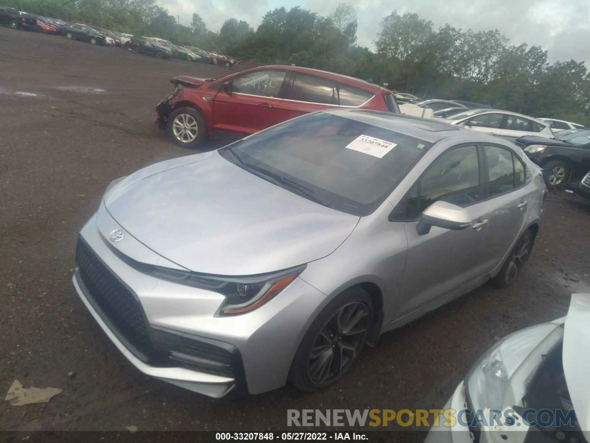 2 fotografías del automóvil dañado JTDP4MCE2MJ054451 TOYOTA COROLLA 2021