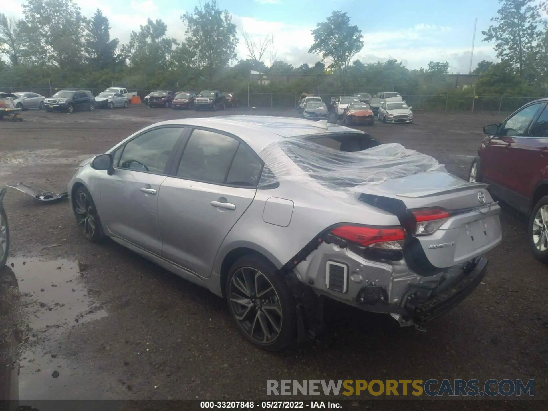 3 fotografías del automóvil dañado JTDP4MCE2MJ054451 TOYOTA COROLLA 2021