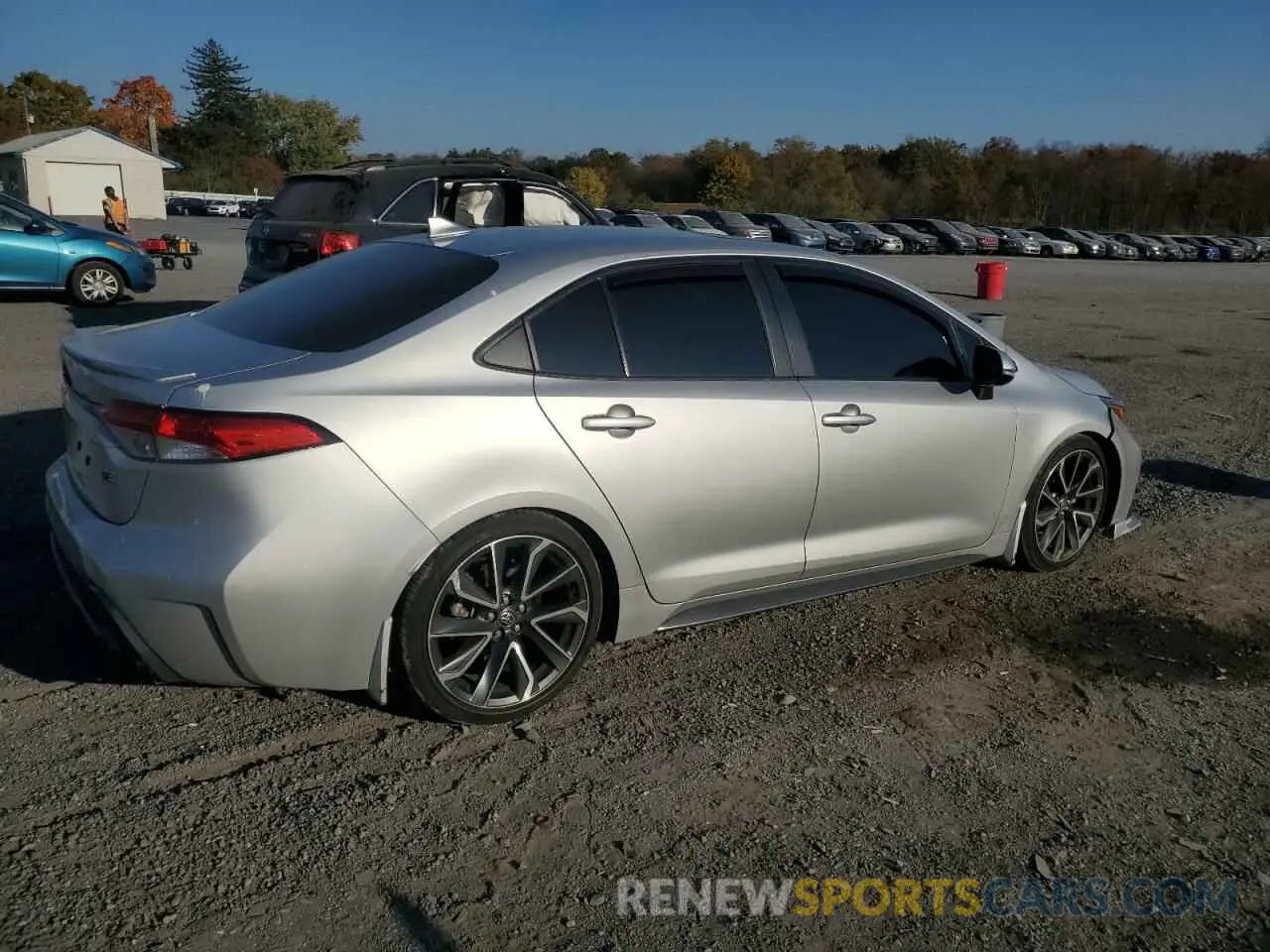 3 fotografías del automóvil dañado JTDP4MCE3MJ058279 TOYOTA COROLLA 2021