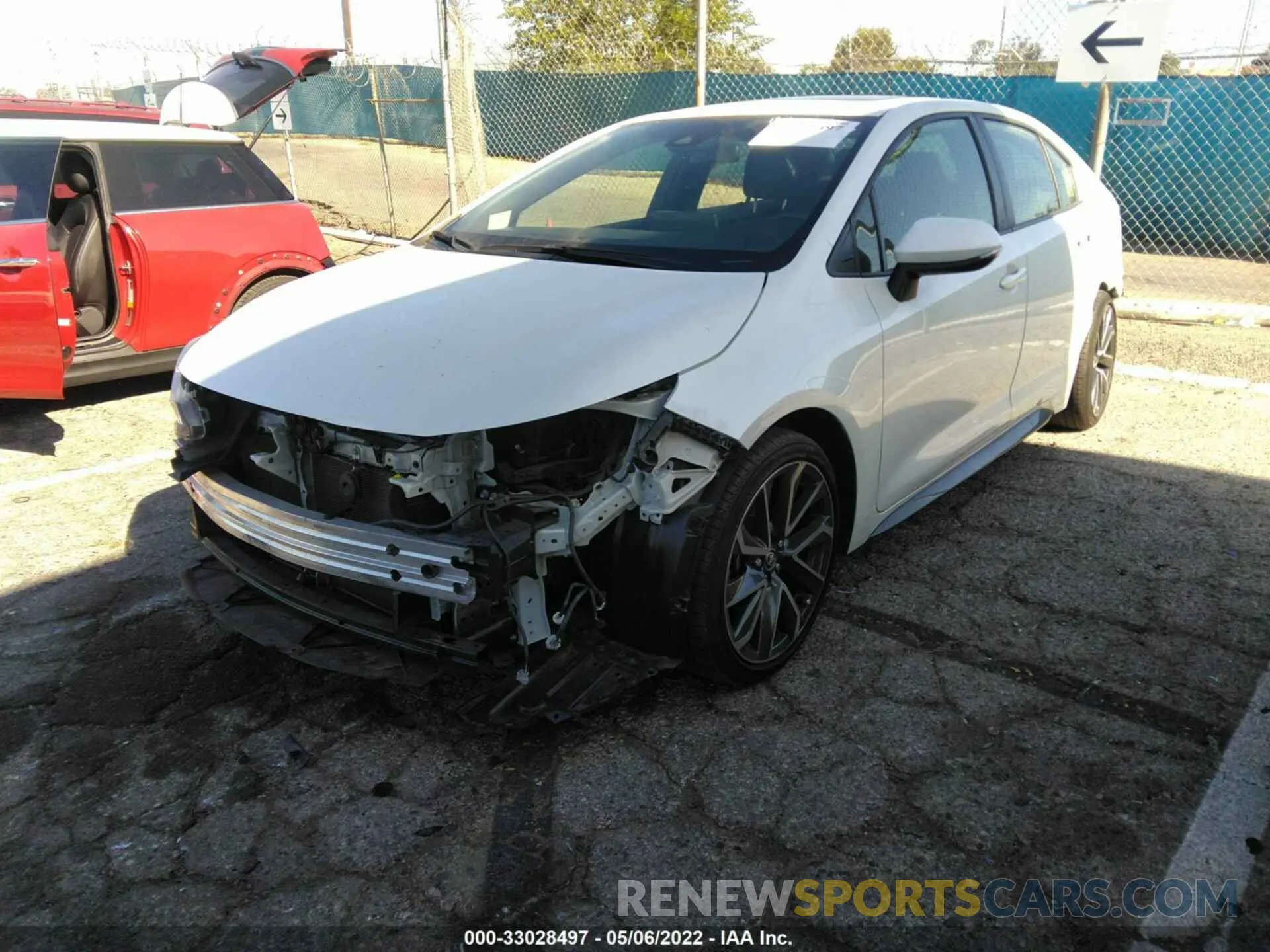 2 fotografías del automóvil dañado JTDP4MCE3MJ060954 TOYOTA COROLLA 2021