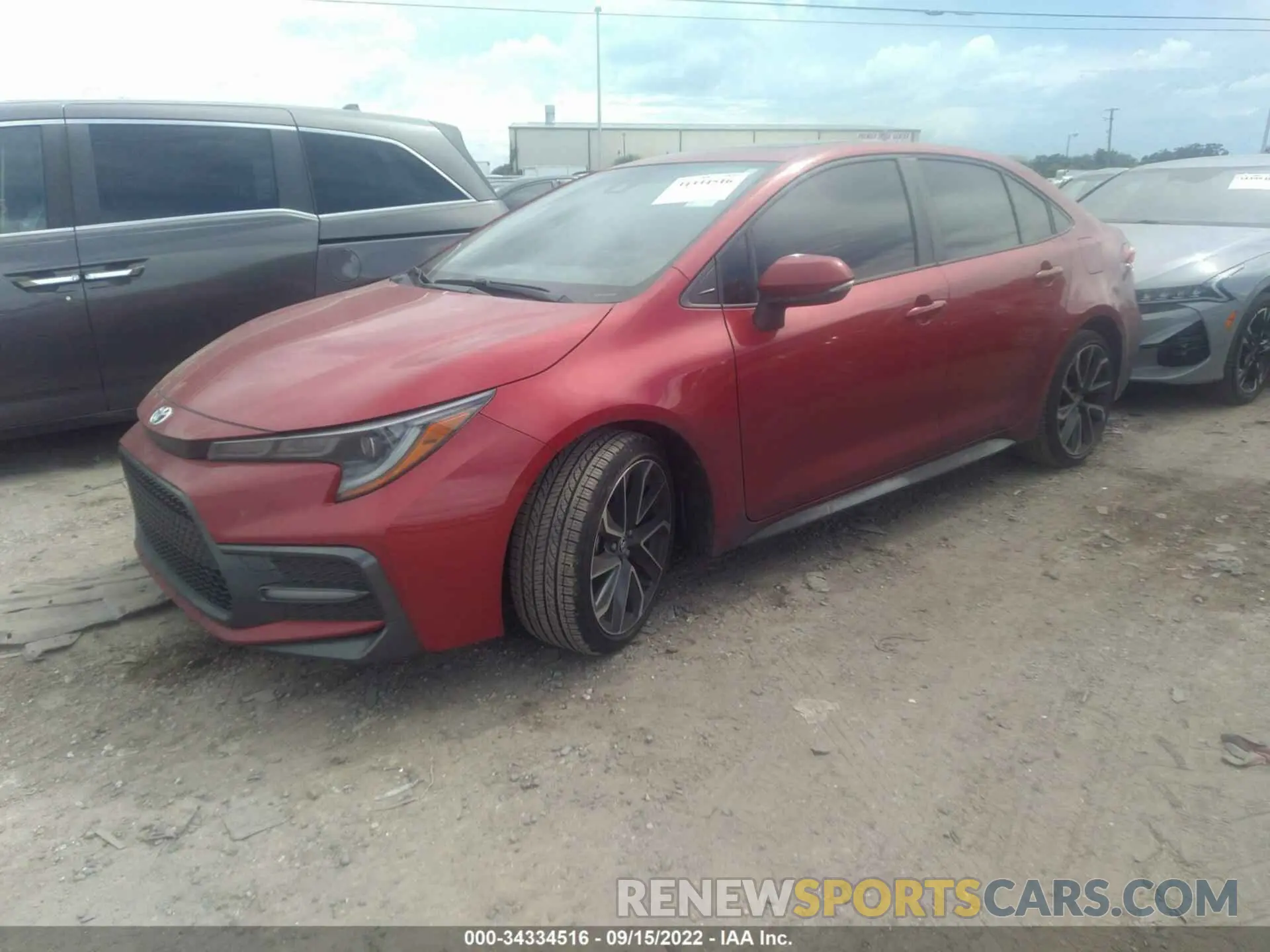 2 fotografías del automóvil dañado JTDP4MCE4MJ054421 TOYOTA COROLLA 2021