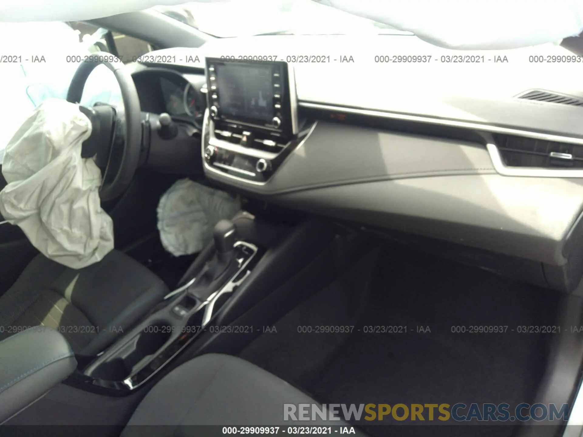 5 fotografías del automóvil dañado JTDP4MCE4MJ067668 TOYOTA COROLLA 2021