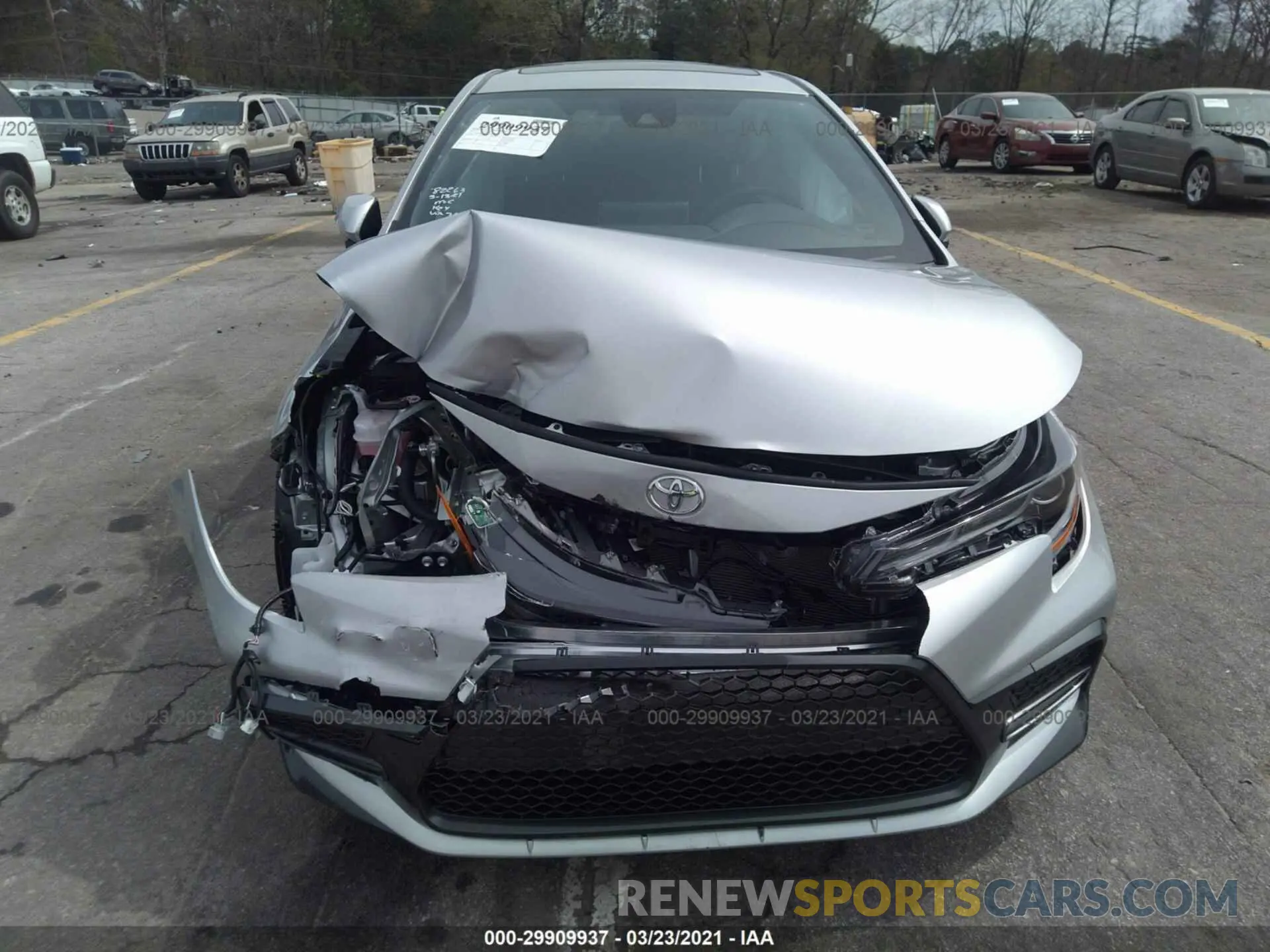6 fotografías del automóvil dañado JTDP4MCE4MJ067668 TOYOTA COROLLA 2021
