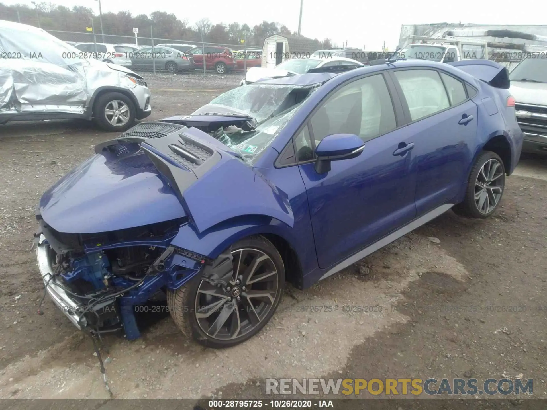 2 fotografías del automóvil dañado JTDP4MCE5MJ058526 TOYOTA COROLLA 2021