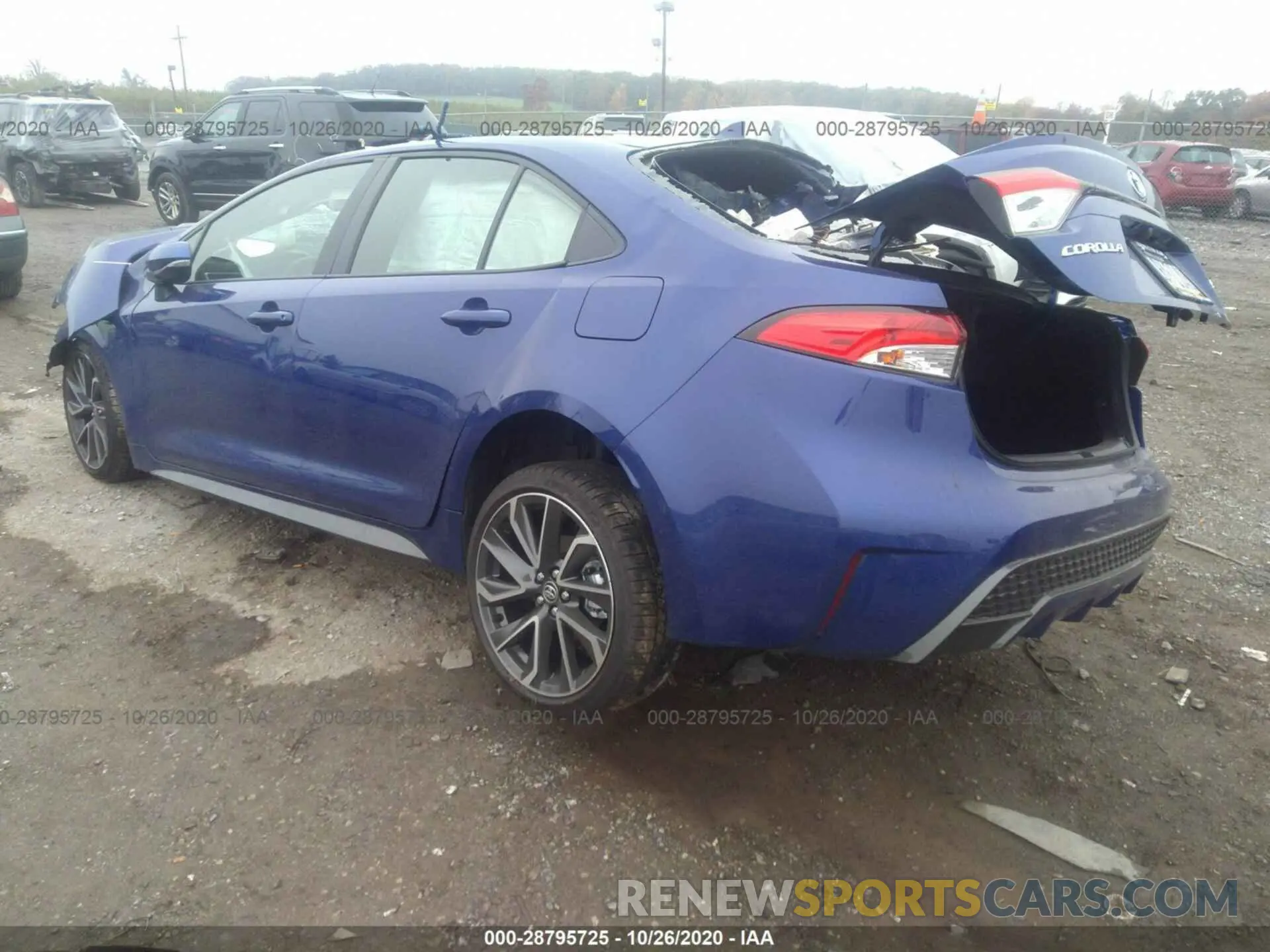3 fotografías del automóvil dañado JTDP4MCE5MJ058526 TOYOTA COROLLA 2021