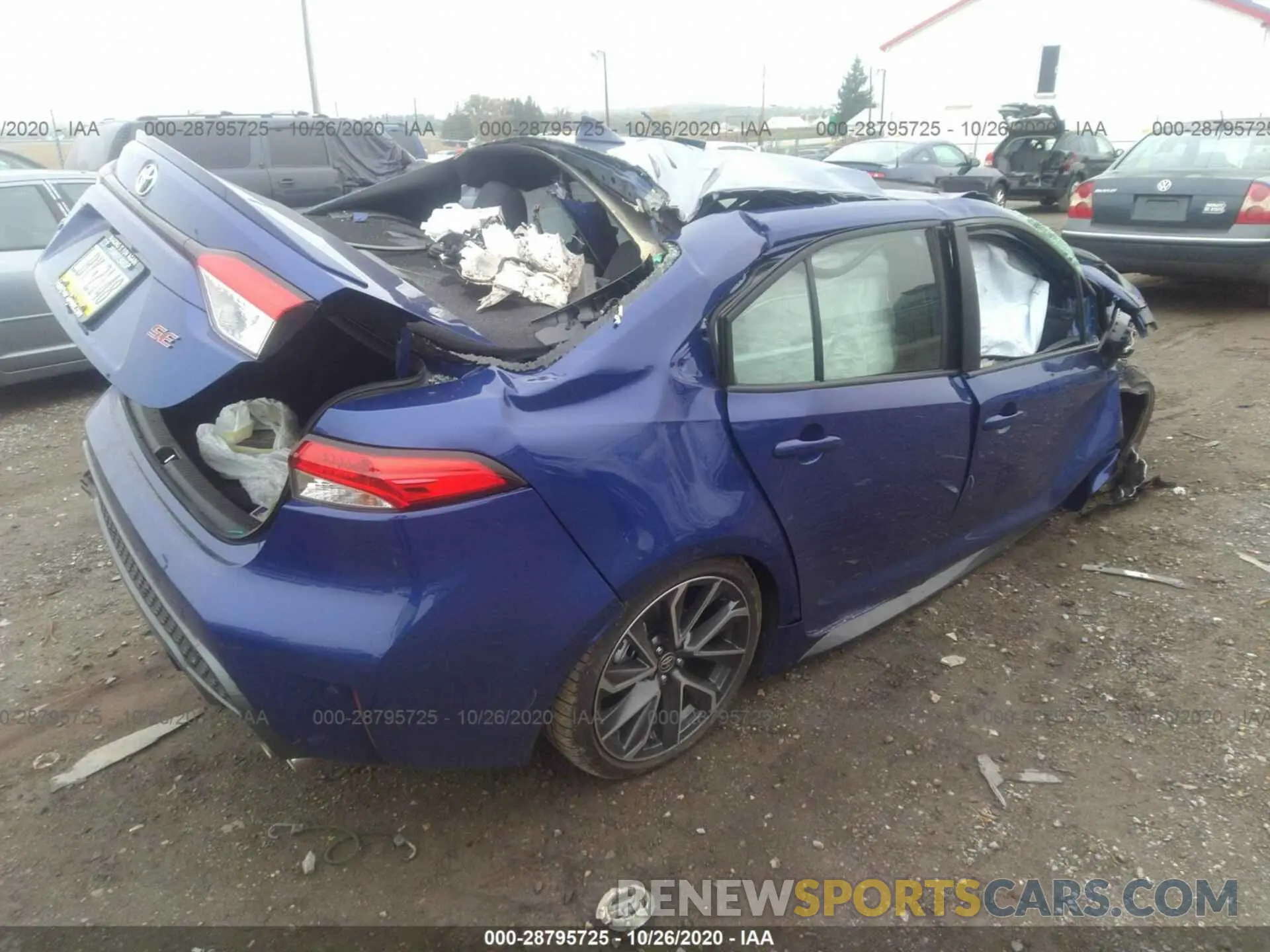 4 fotografías del automóvil dañado JTDP4MCE5MJ058526 TOYOTA COROLLA 2021