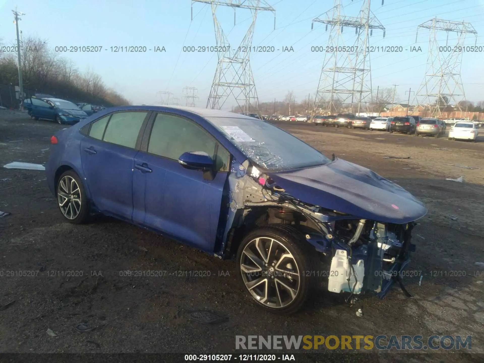 1 fotografías del automóvil dañado JTDP4MCE5MJ059188 TOYOTA COROLLA 2021