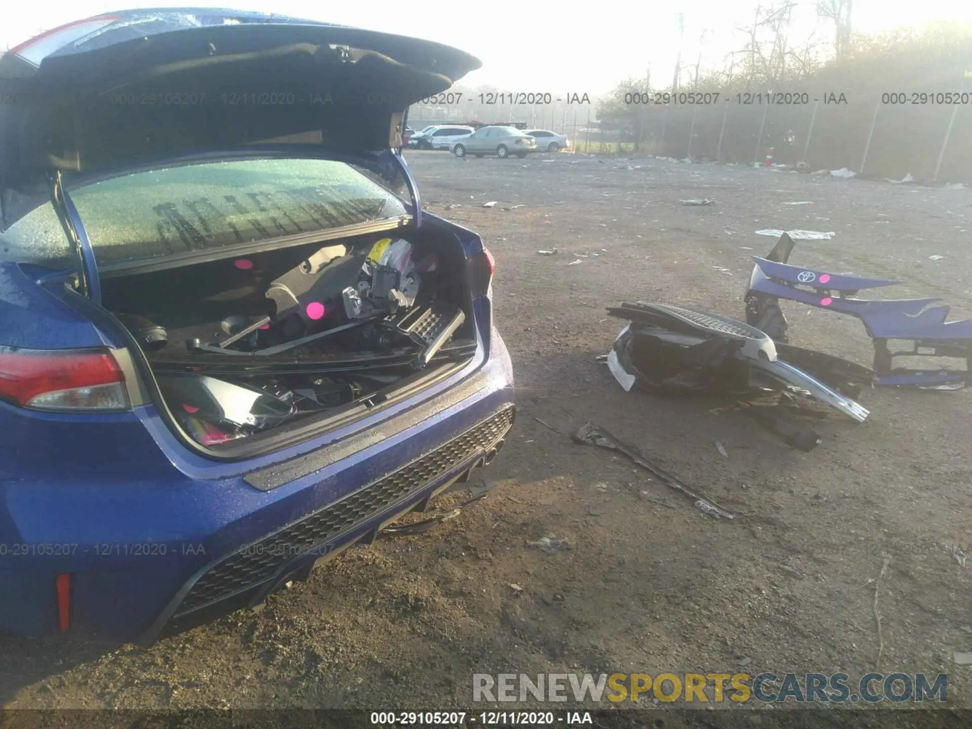 12 fotografías del automóvil dañado JTDP4MCE5MJ059188 TOYOTA COROLLA 2021