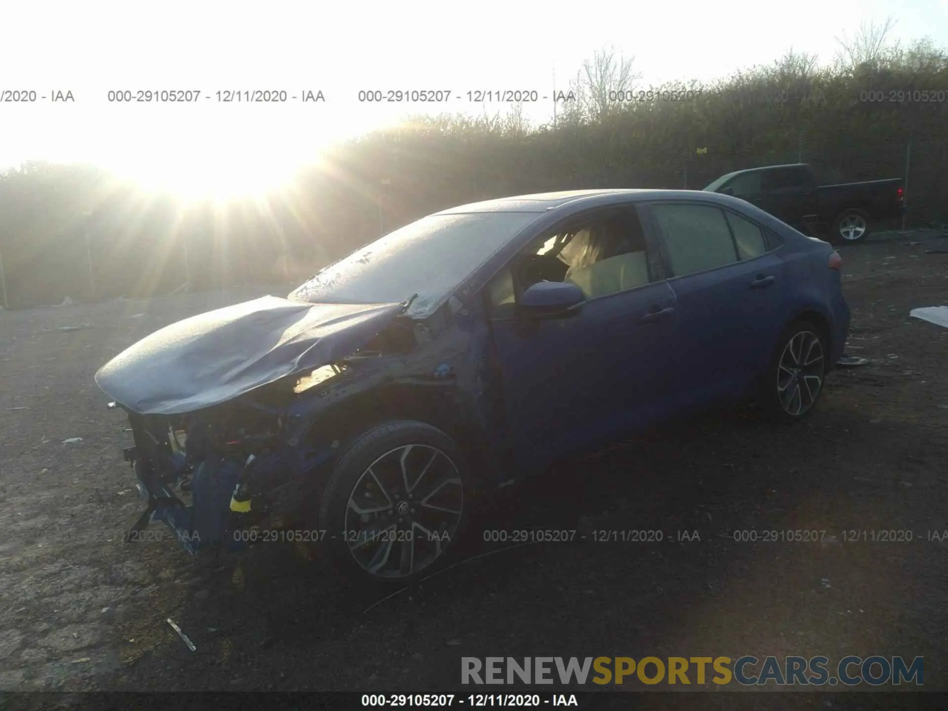 2 fotografías del automóvil dañado JTDP4MCE5MJ059188 TOYOTA COROLLA 2021