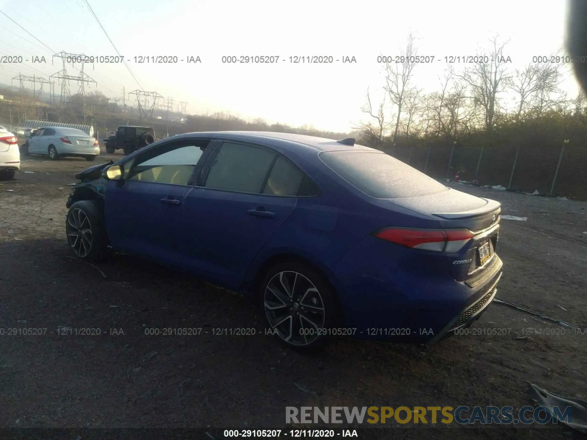 3 fotografías del automóvil dañado JTDP4MCE5MJ059188 TOYOTA COROLLA 2021