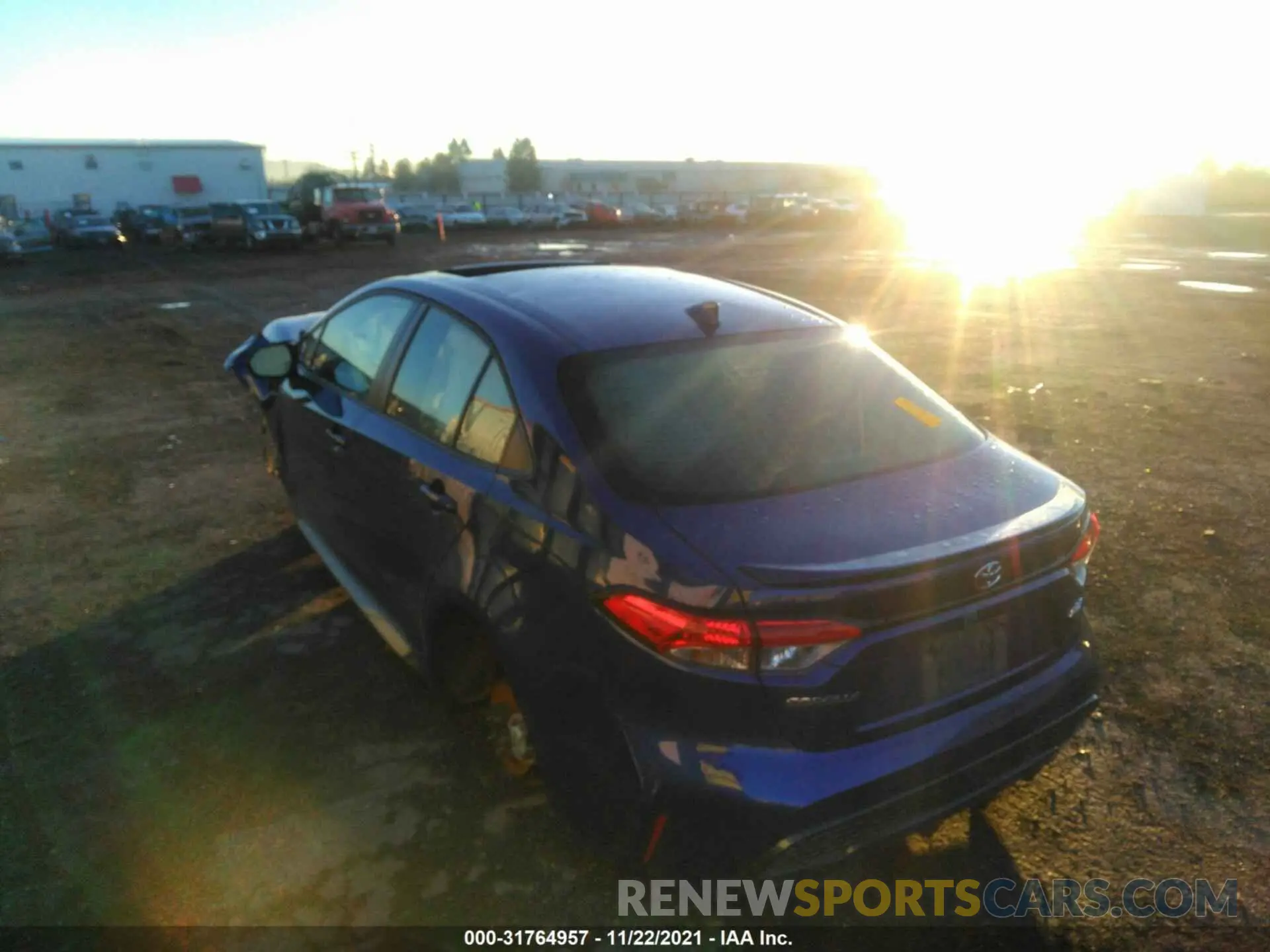 3 fotografías del automóvil dañado JTDP4MCE5MJ078615 TOYOTA COROLLA 2021