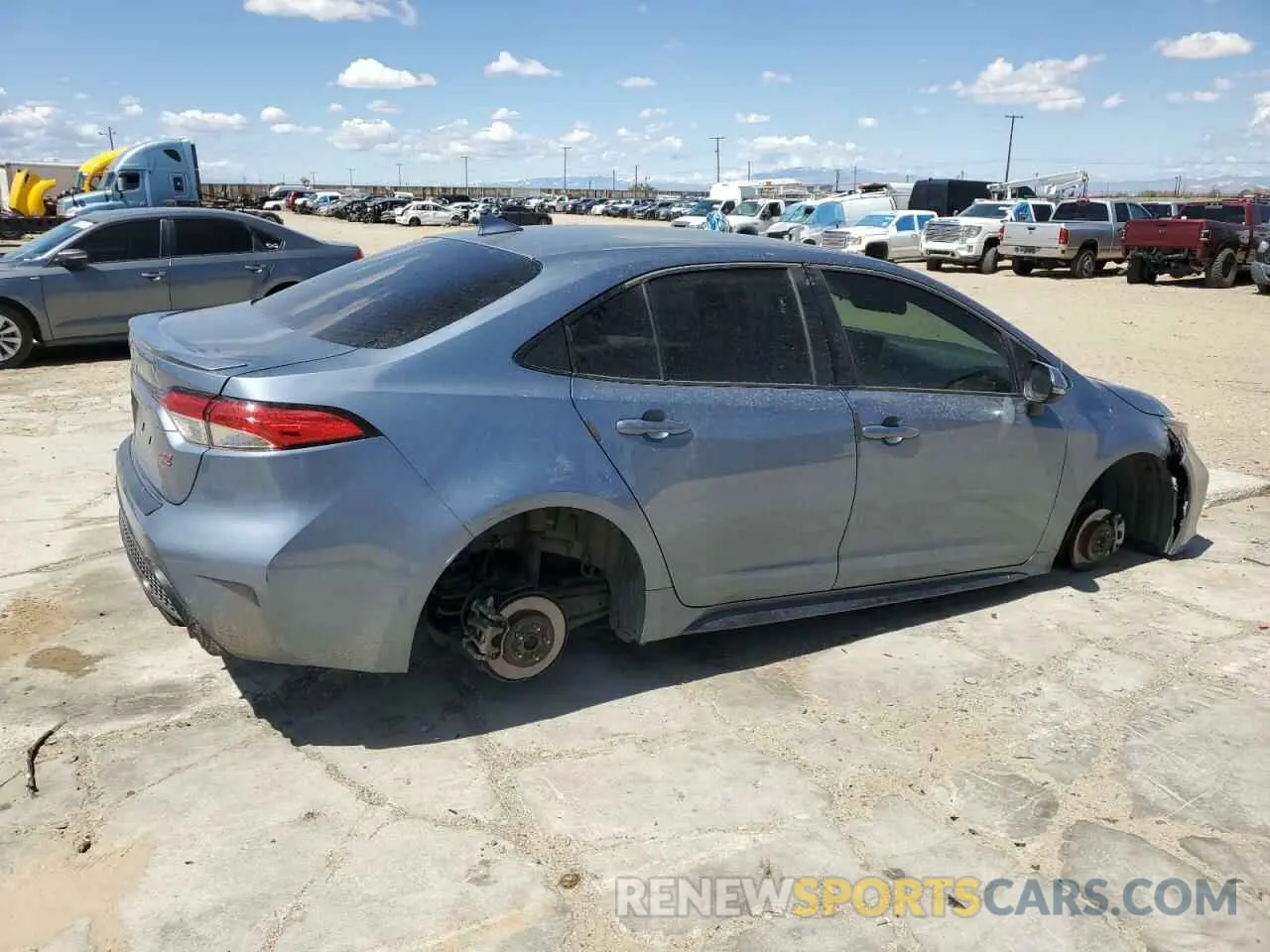 3 fotografías del automóvil dañado JTDP4MCE6MJ058938 TOYOTA COROLLA 2021